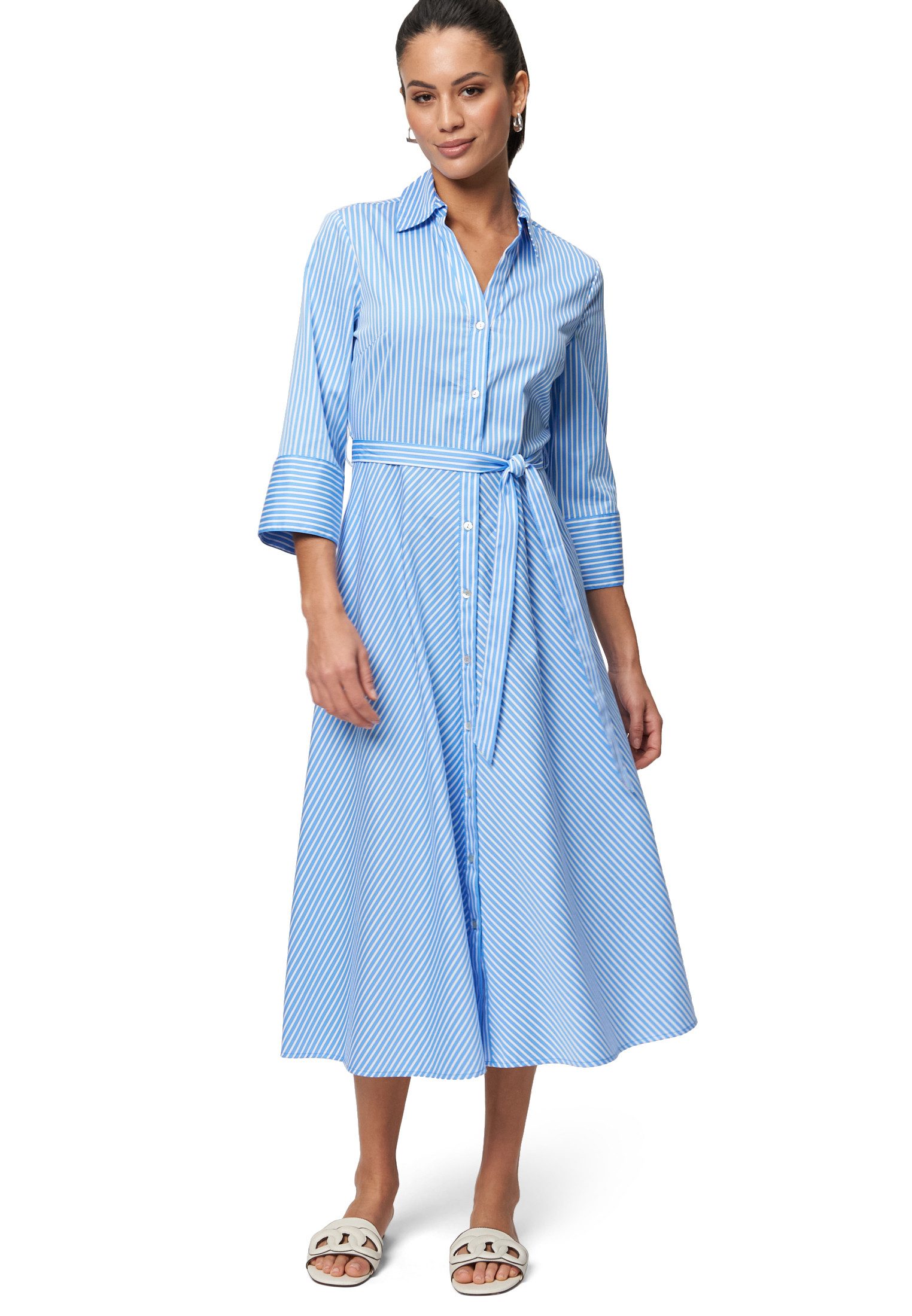 Zero Midikleid zero Midikleid mit Bindegürtel