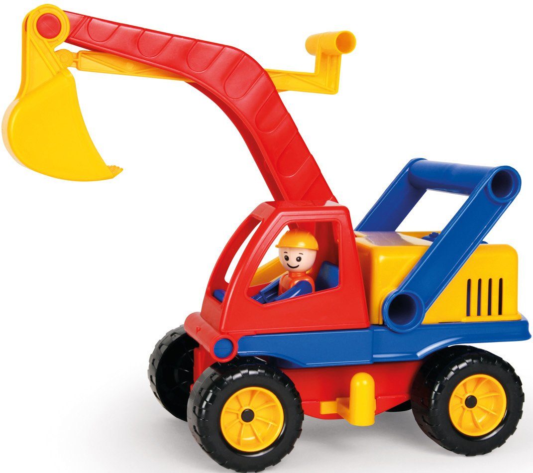Lena® Spielzeug-Bagger Aktive, mit beweglichem Baggerarm