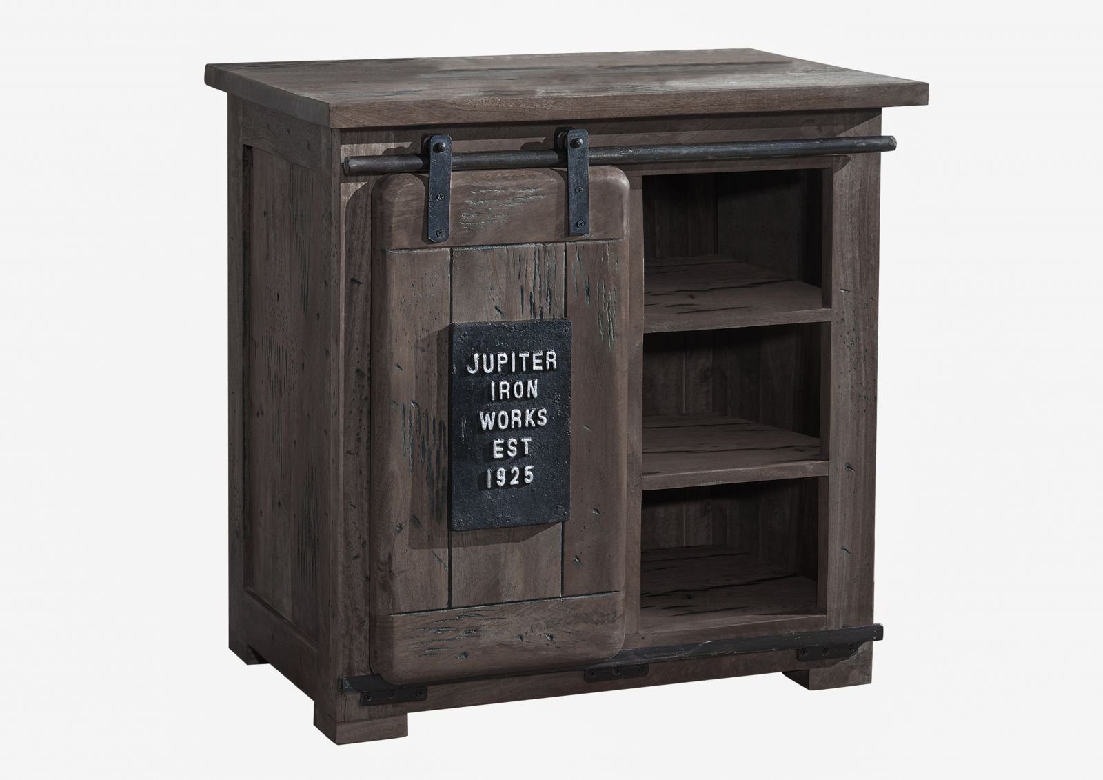 Massivmoebel24 Kommode (Kommode Mango 70x45x70 grau