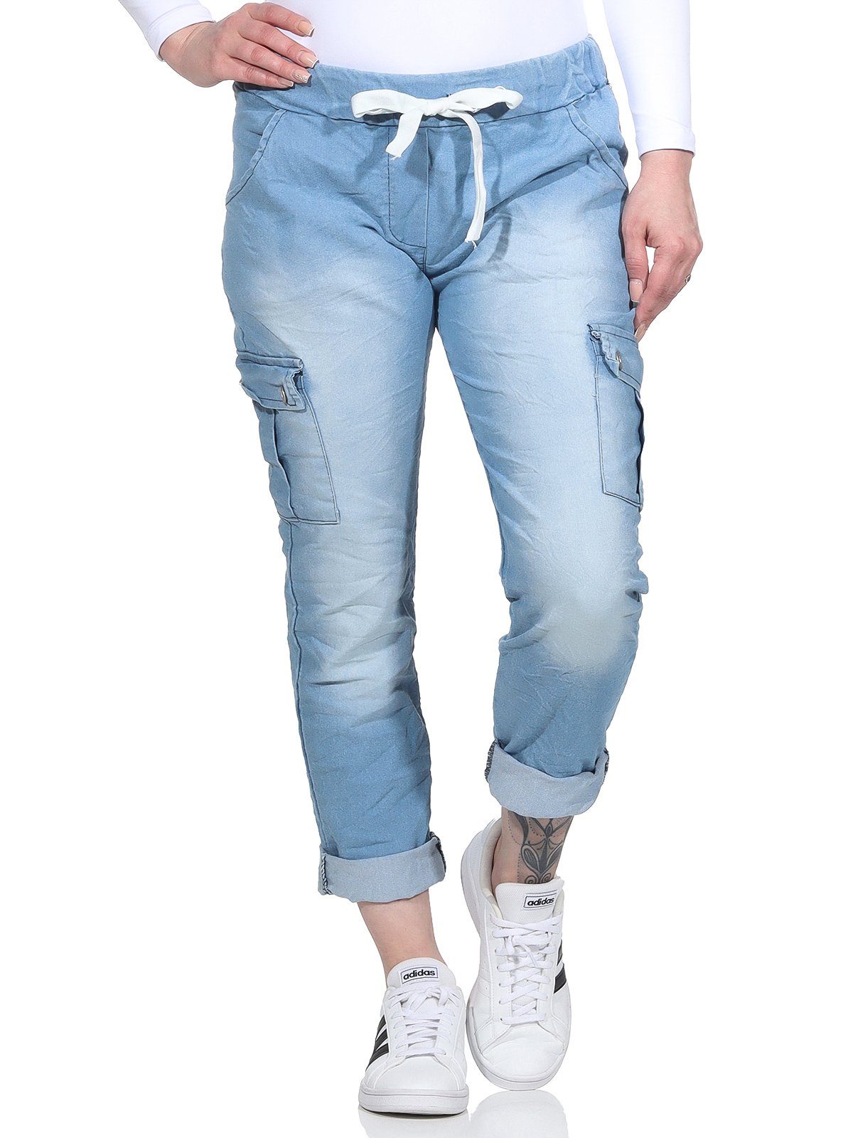 CLEO STYLE Jogginghose Damen Jogginghose Jeans