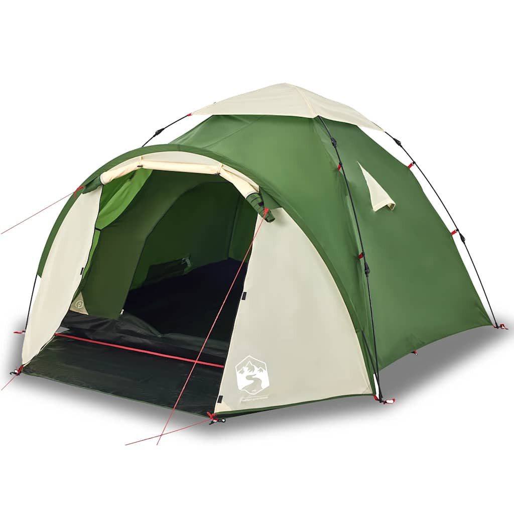 vidaXL Kuppelzelt Kuppel-Campingzelt 3 Personen Grün