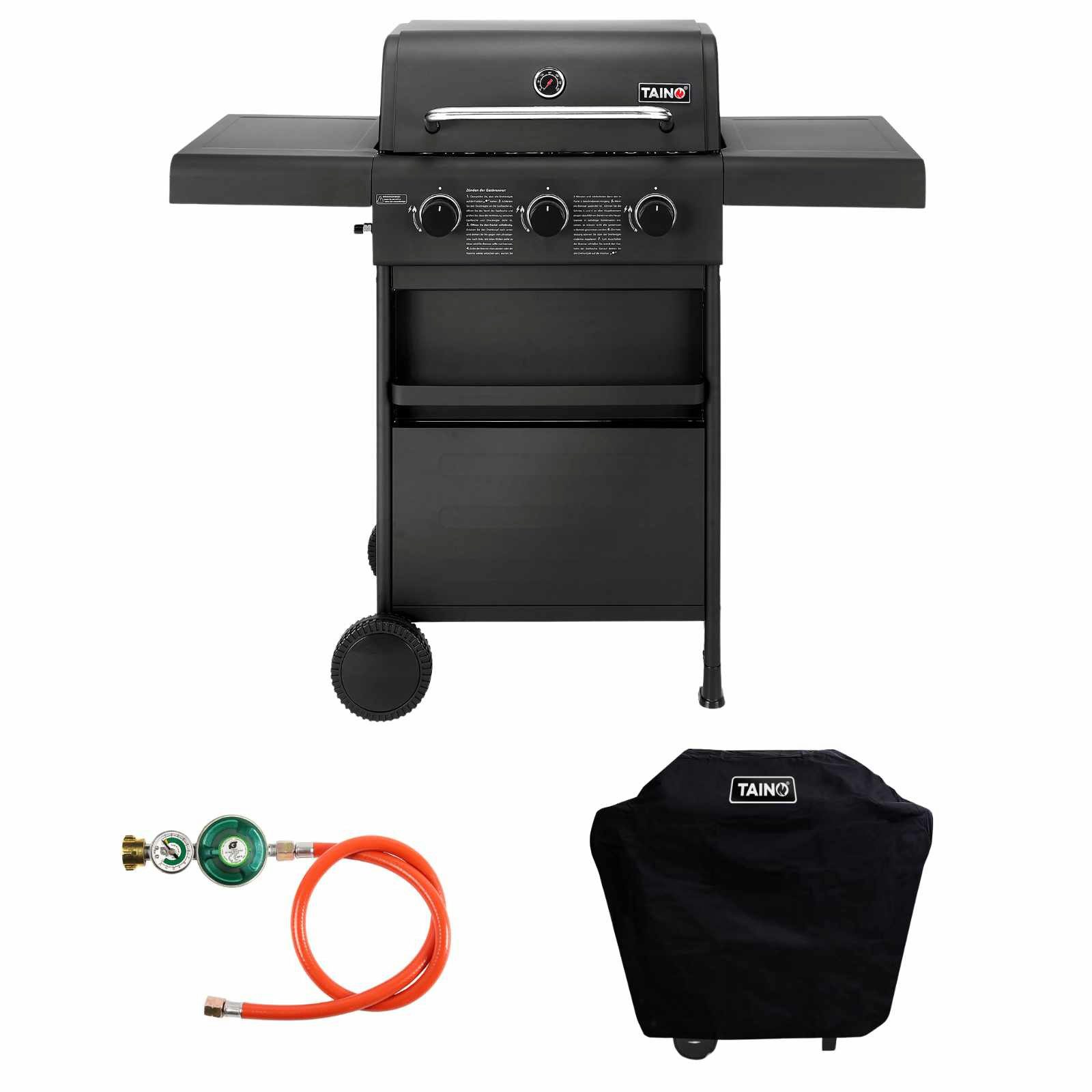 TAINO Gasgrill Compact 3+0, Gasgrill mit