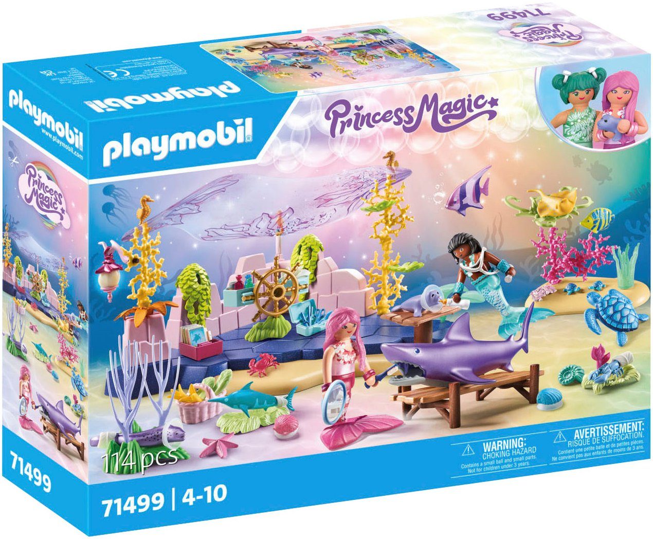 Playmobil® Unterwasser-Tierpflege der Meeresbewohner (71499) Konstruktions-Spielset,