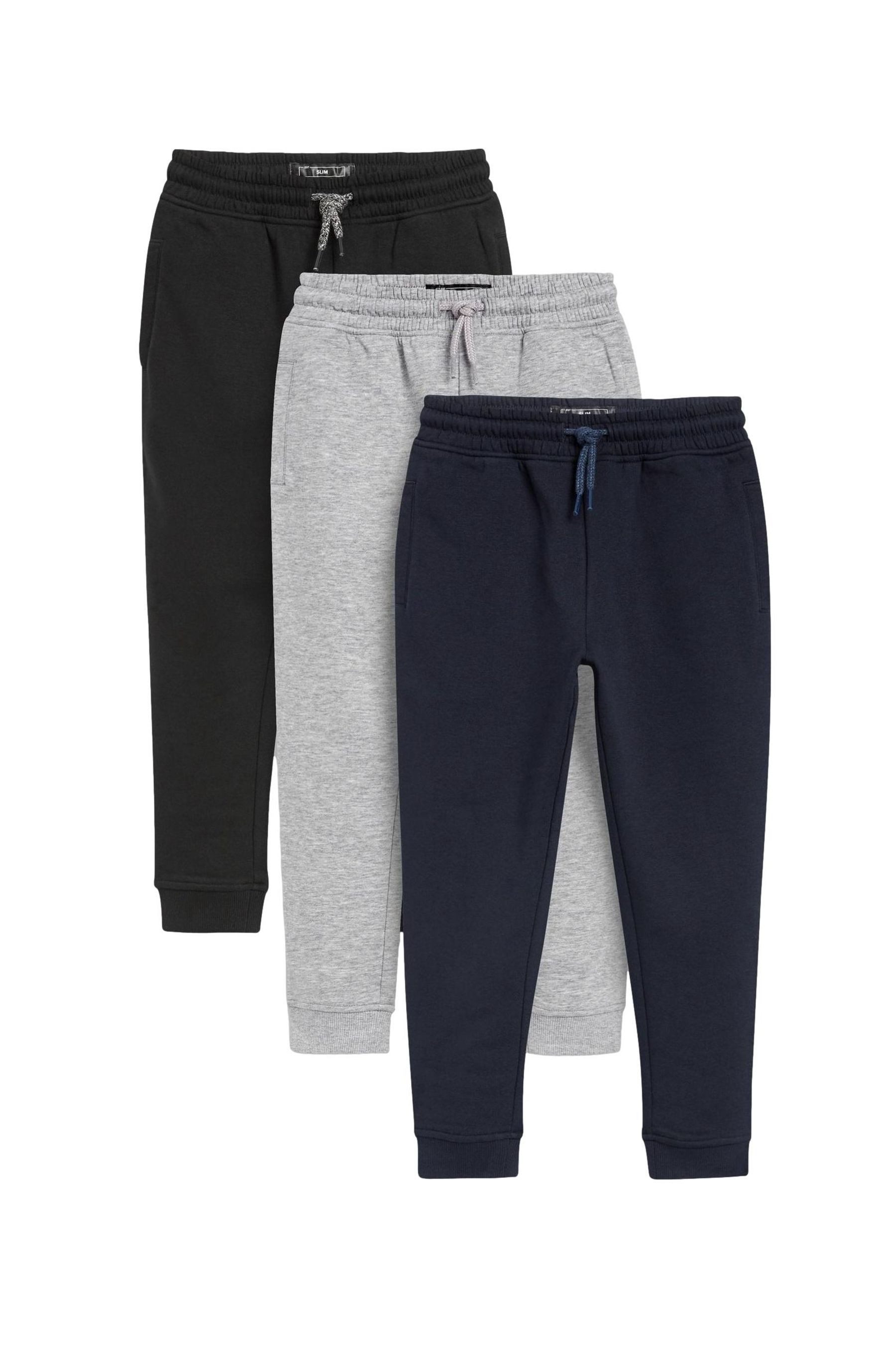 Next Jogginghose Slim-Fit-Jogginghosen (3-16 Jahre), 3er-Pack
