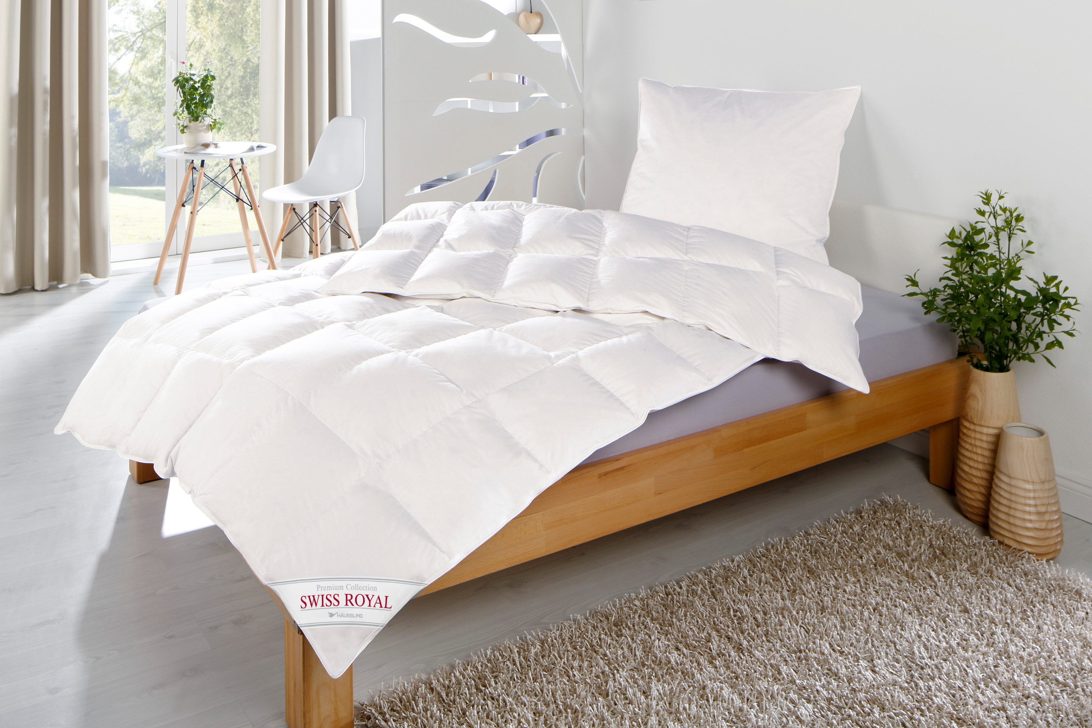 Haeussling Daunenbettdecke Swiss Royal, Bettdecken für