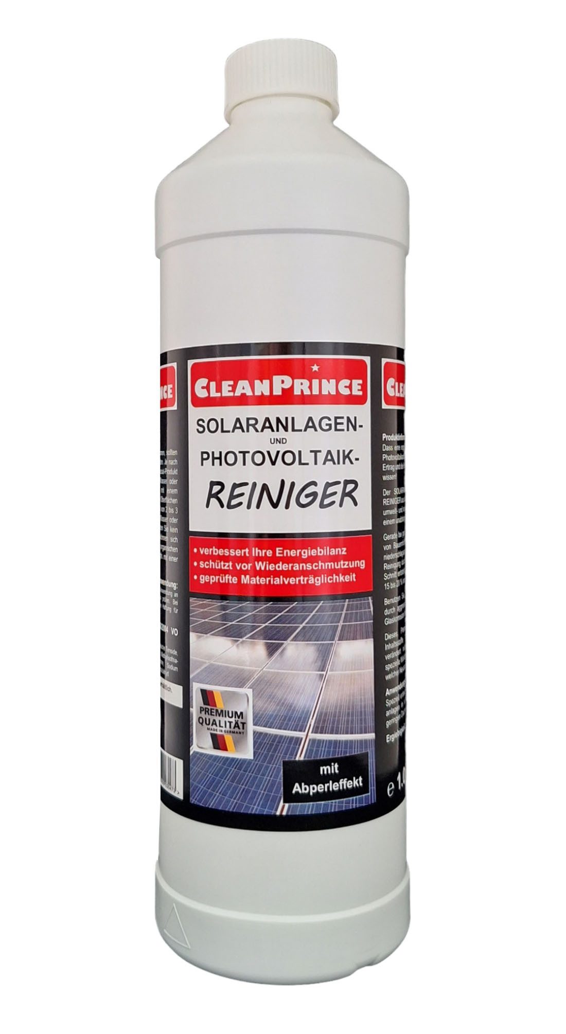 CleanPrince Solaranlagen - Reiniger Photovoltaikanlagen Reinigungsmittel