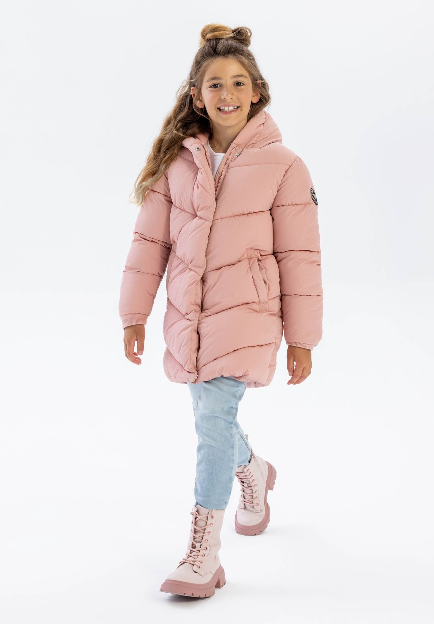 MINOTI Winterjacke Lange, gesteppte Winterjacke mit