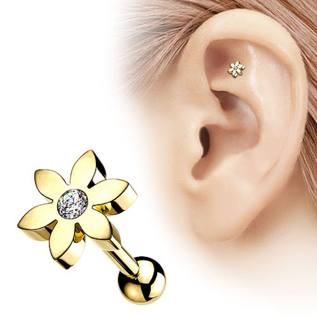 Taffstyle Piercing-Set Mianova Tragus Piercing Stecker
