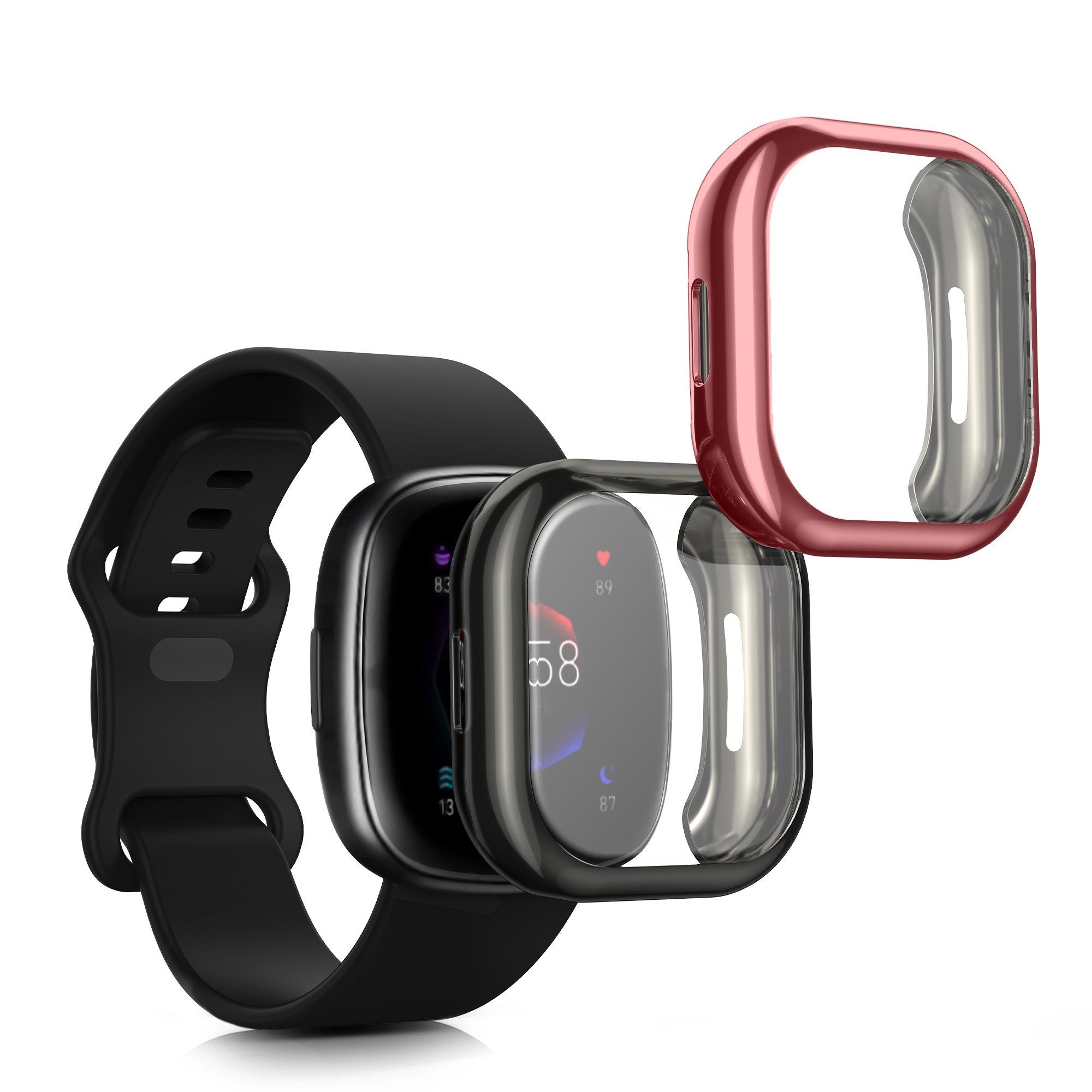 kwmobile Smartwatch-Hülle 2x Hülle für Fitbit