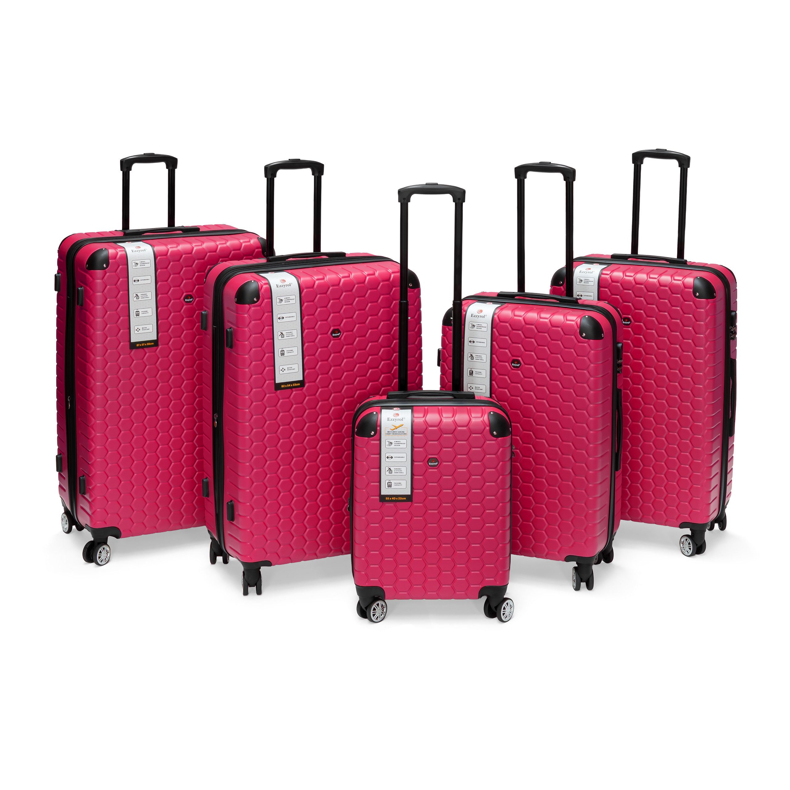 Ezzyrol® Kofferset Hartschalen-Trolley Reisekoffer Set, Koffer