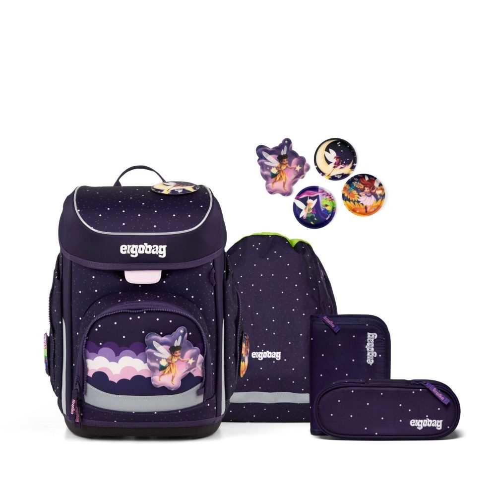 ergobag Schulranzen Cubo (inkl. Etui (befüllt),