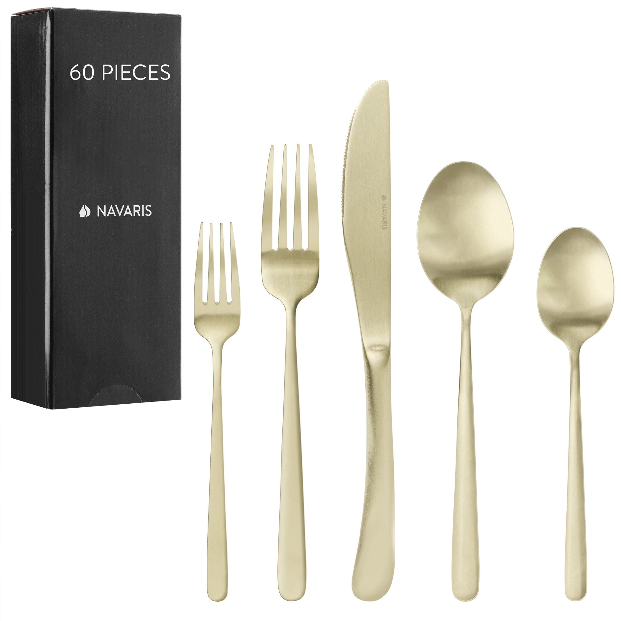 Navaris Besteck-Set Besteck Edelstahl 18/0 -