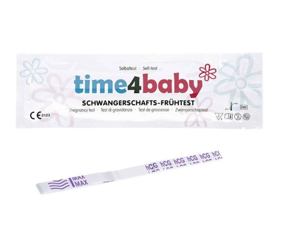time4baby Schwangerschaftstest - hochempfindlicher Frühtest 10