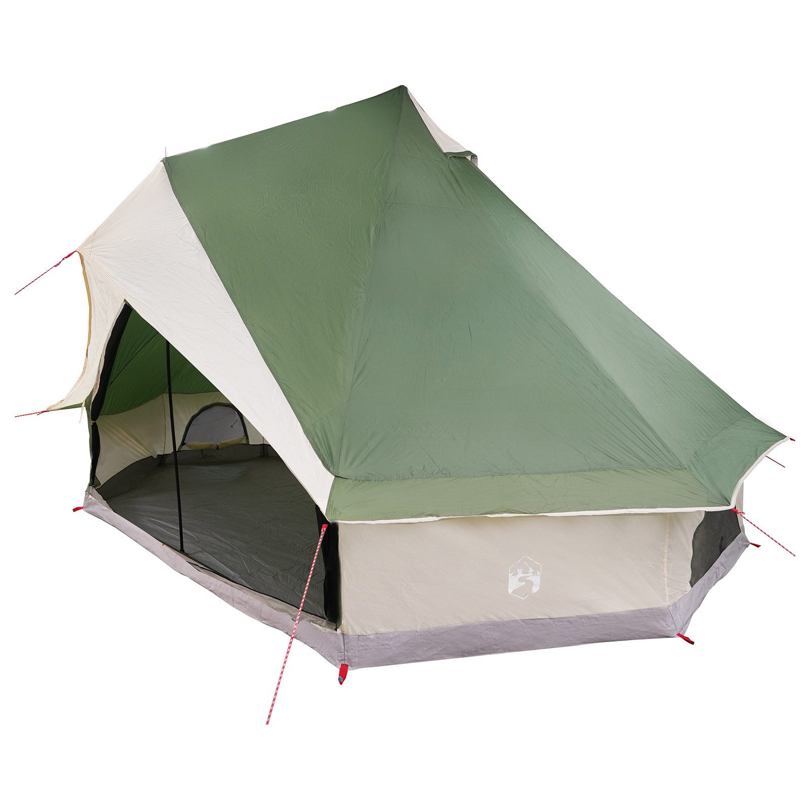 vidaXL Tipi-Zelt Familienzelt Tipi Grün für