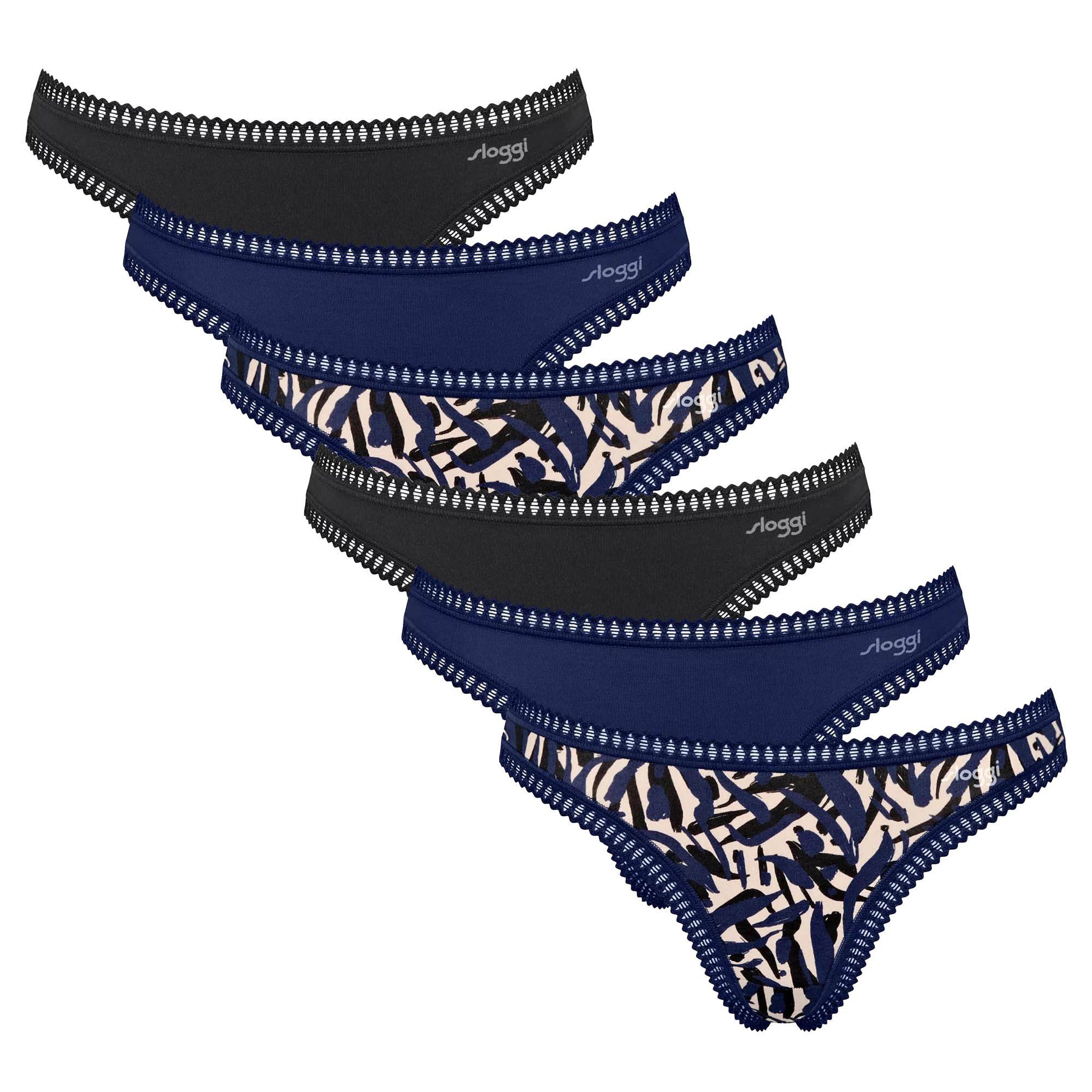 sloggi String Damen String 6er Pack