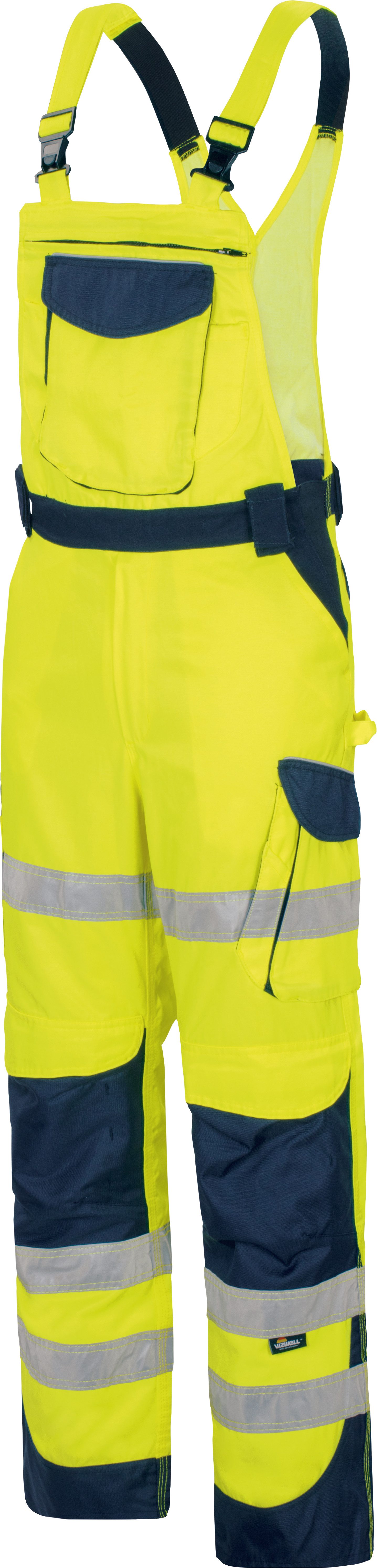 vizwell Arbeitslatzhose Warnschutz Latzhose Herren warnorange