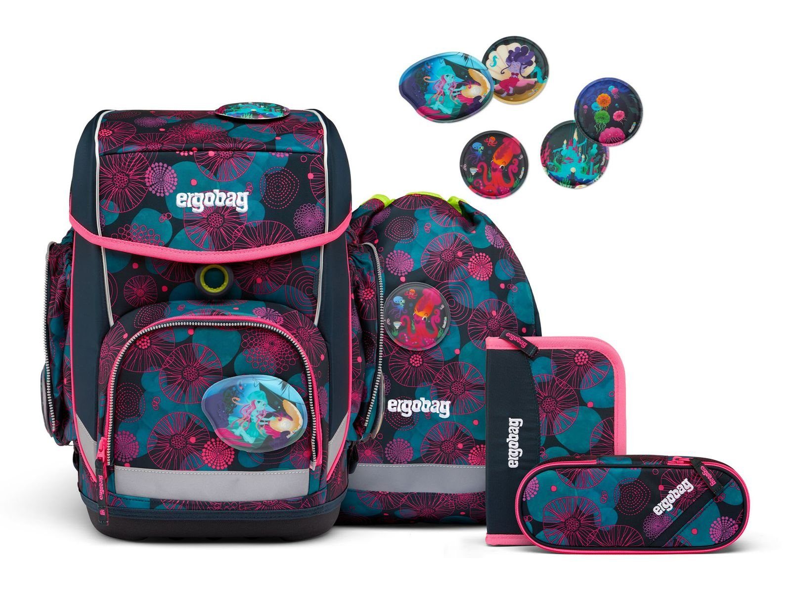 ergobag Schulranzen Cubo (Set, 4-tlg)