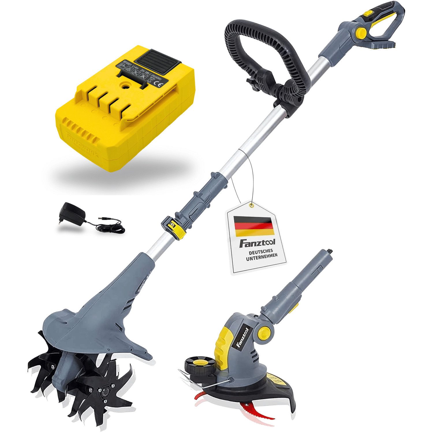 Fanztool Akku-Motorhacke FANZTOOL 20V Motorhacke Mini-Bodenhacke
