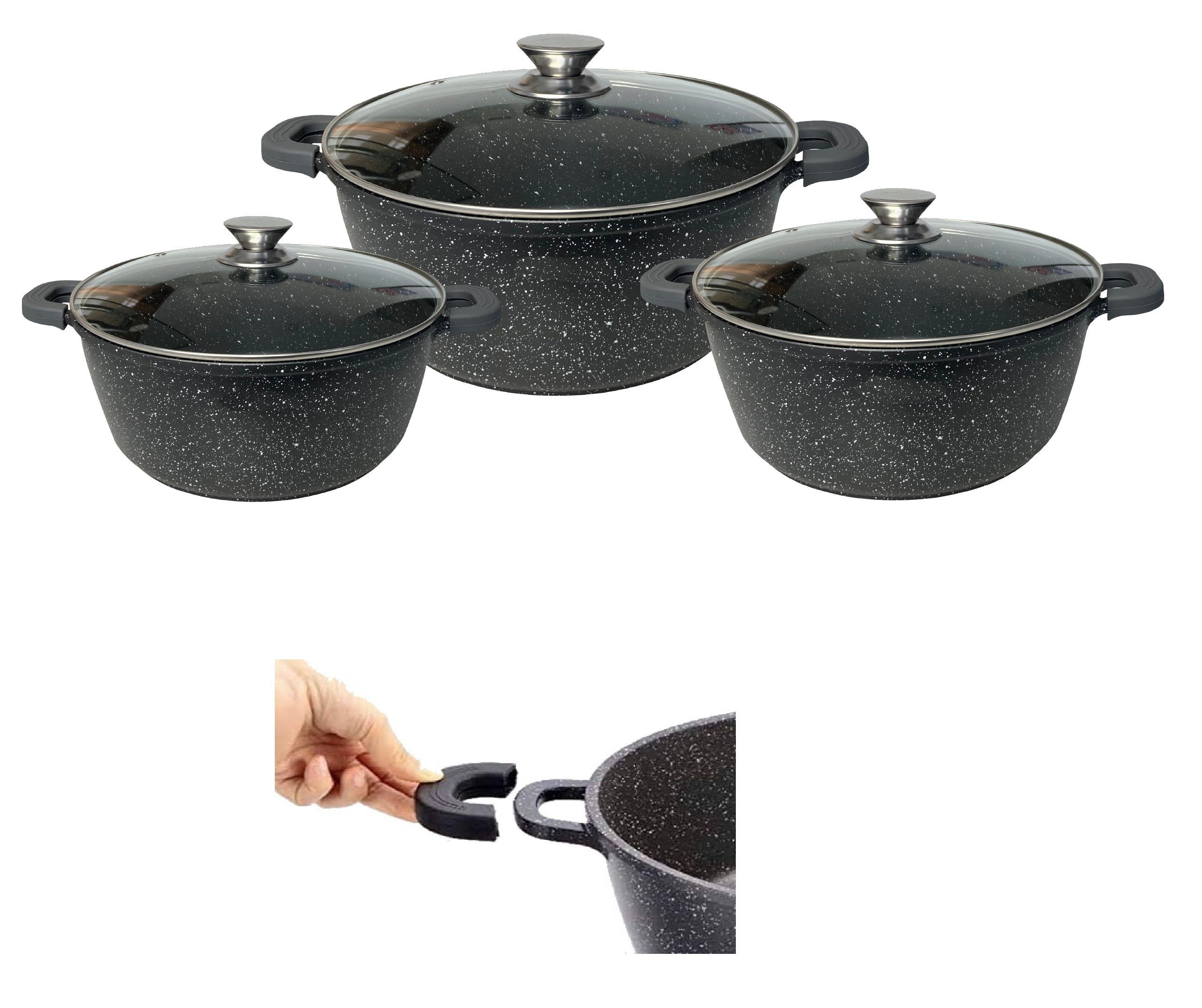 Cheffinger Topf-Set XXL Kochtopf Kasserolle Topf