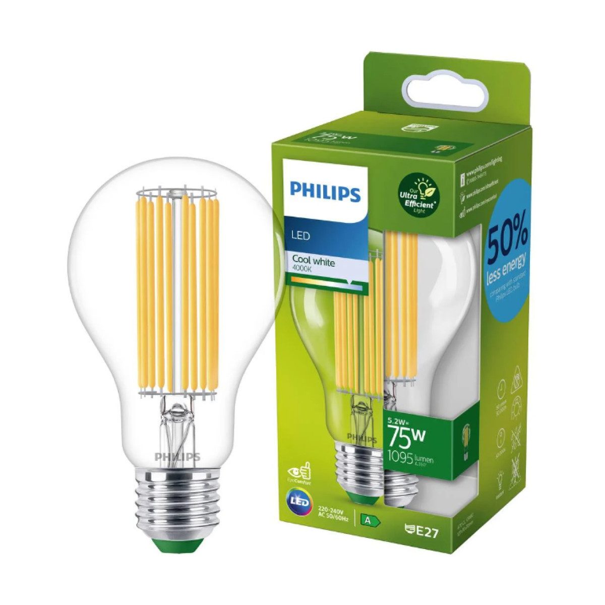 Philips LED-Leuchtmittel Philips LED E27 A70