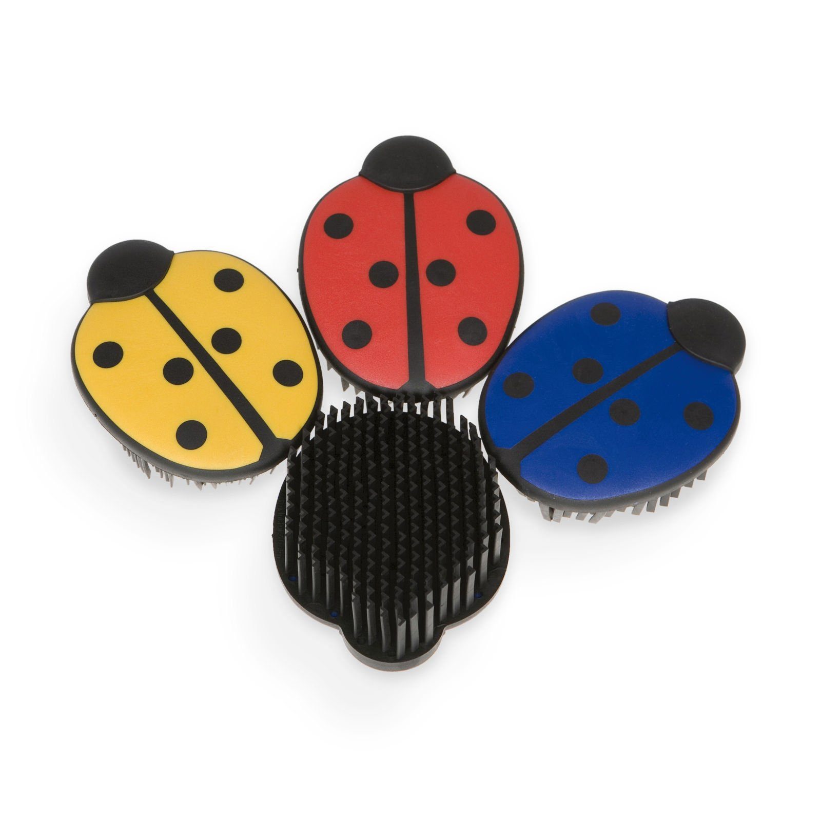 Kieffer Pferdebürste Mini-Putzwunder 'Marienkäfer' rot -