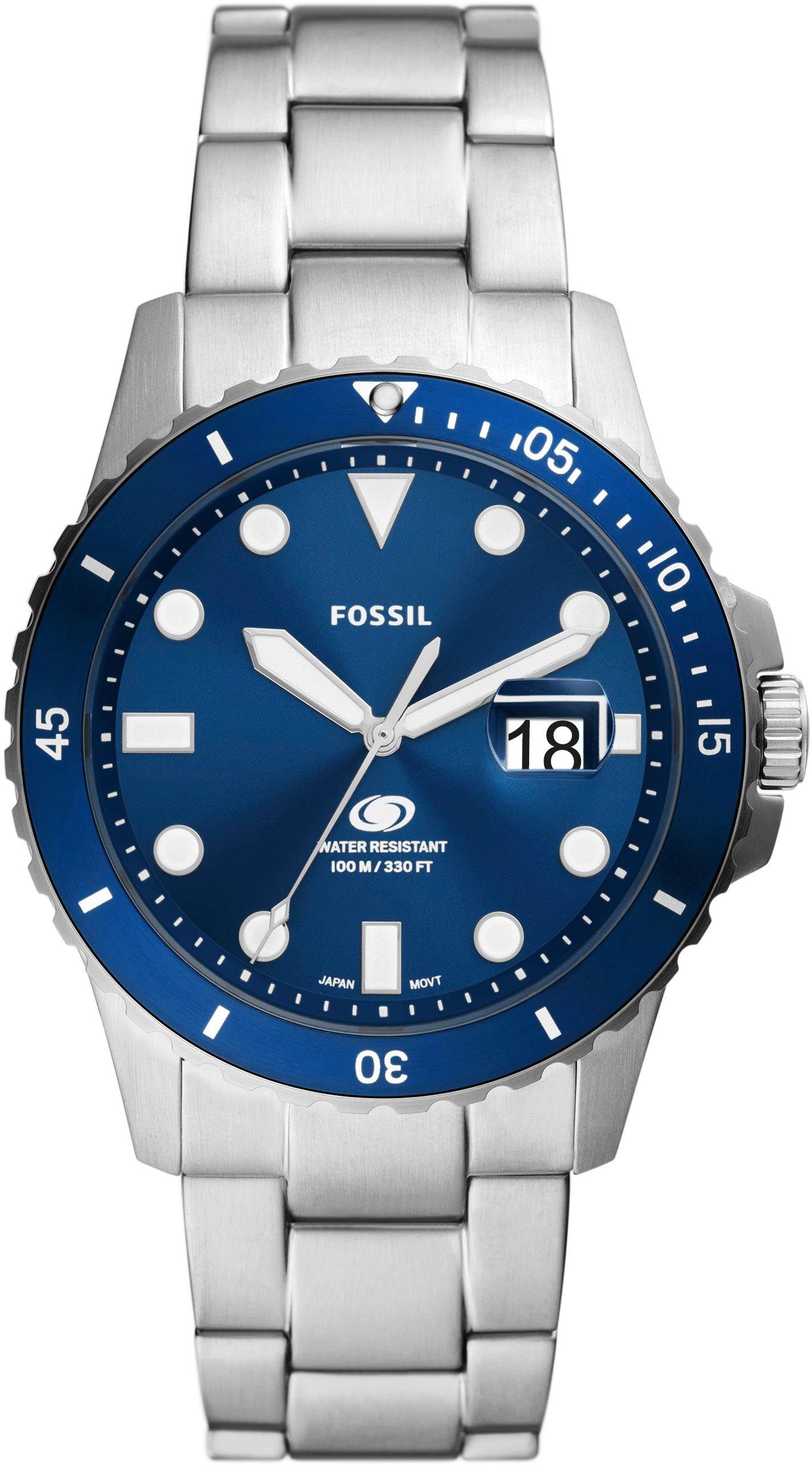 Fossil Quarzuhr FOSSIL BLUE FS6029, Armbanduhr,