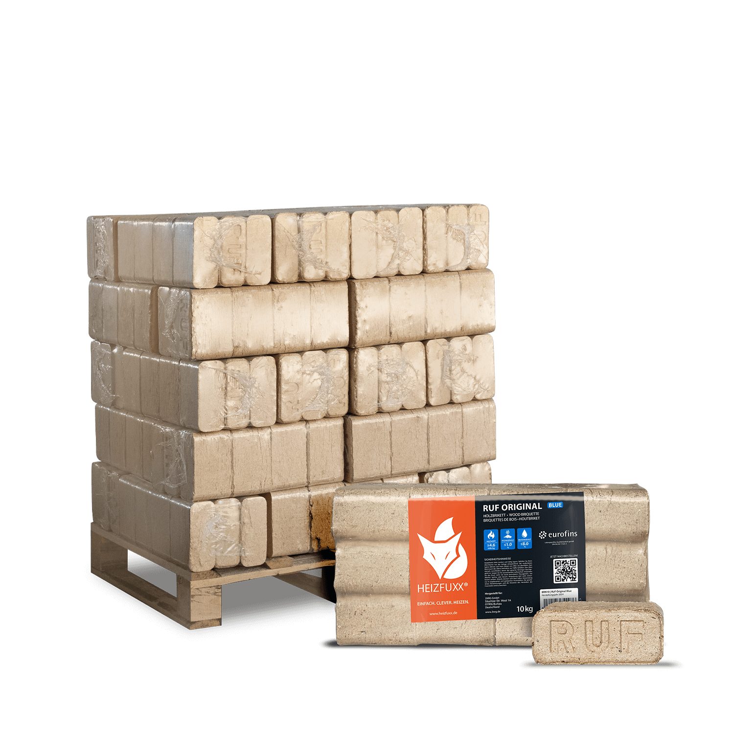 HEIZFUXX Holzbriketts RUF Original Blue, 300