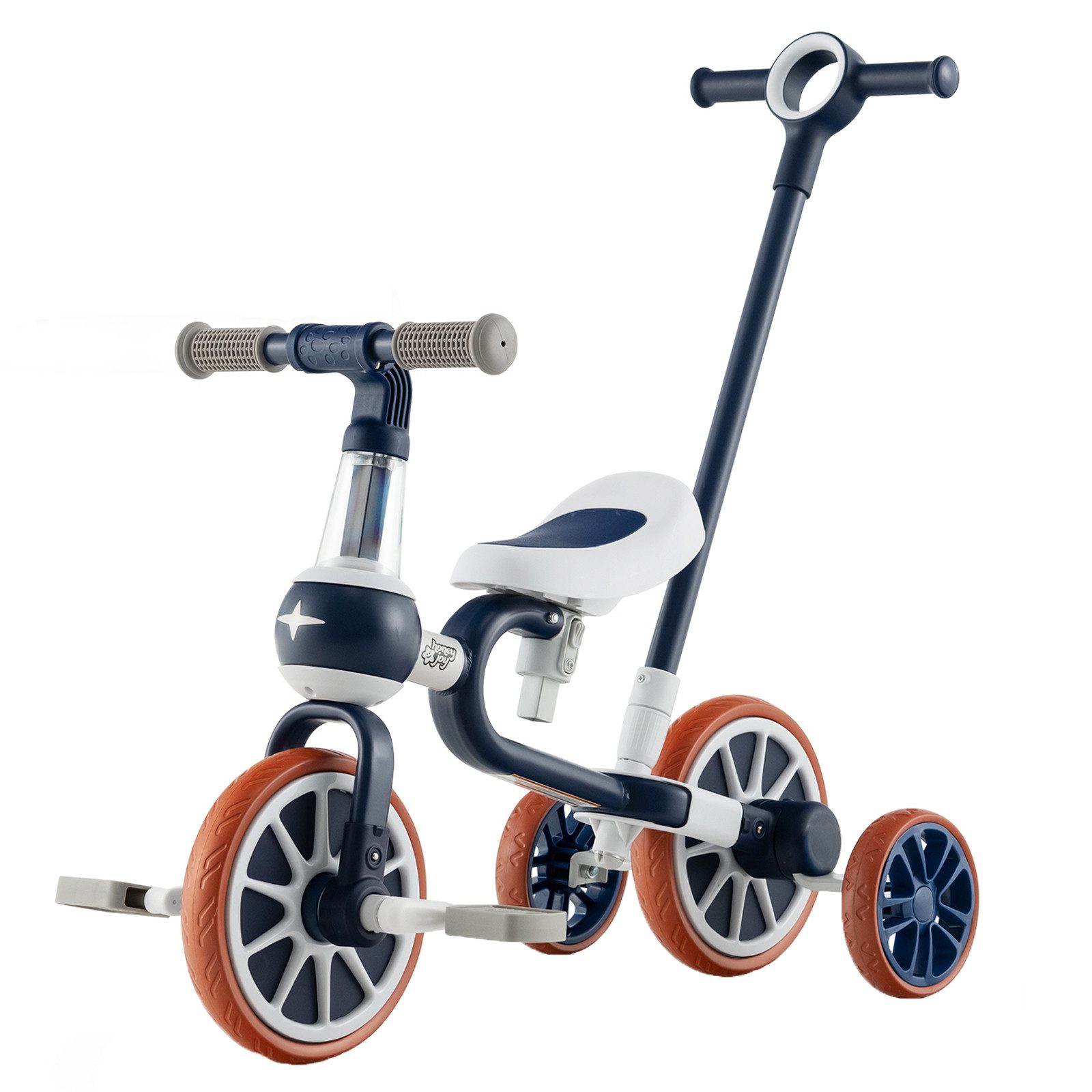 COSTWAY Dreirad 4 in 1 Laufrad,