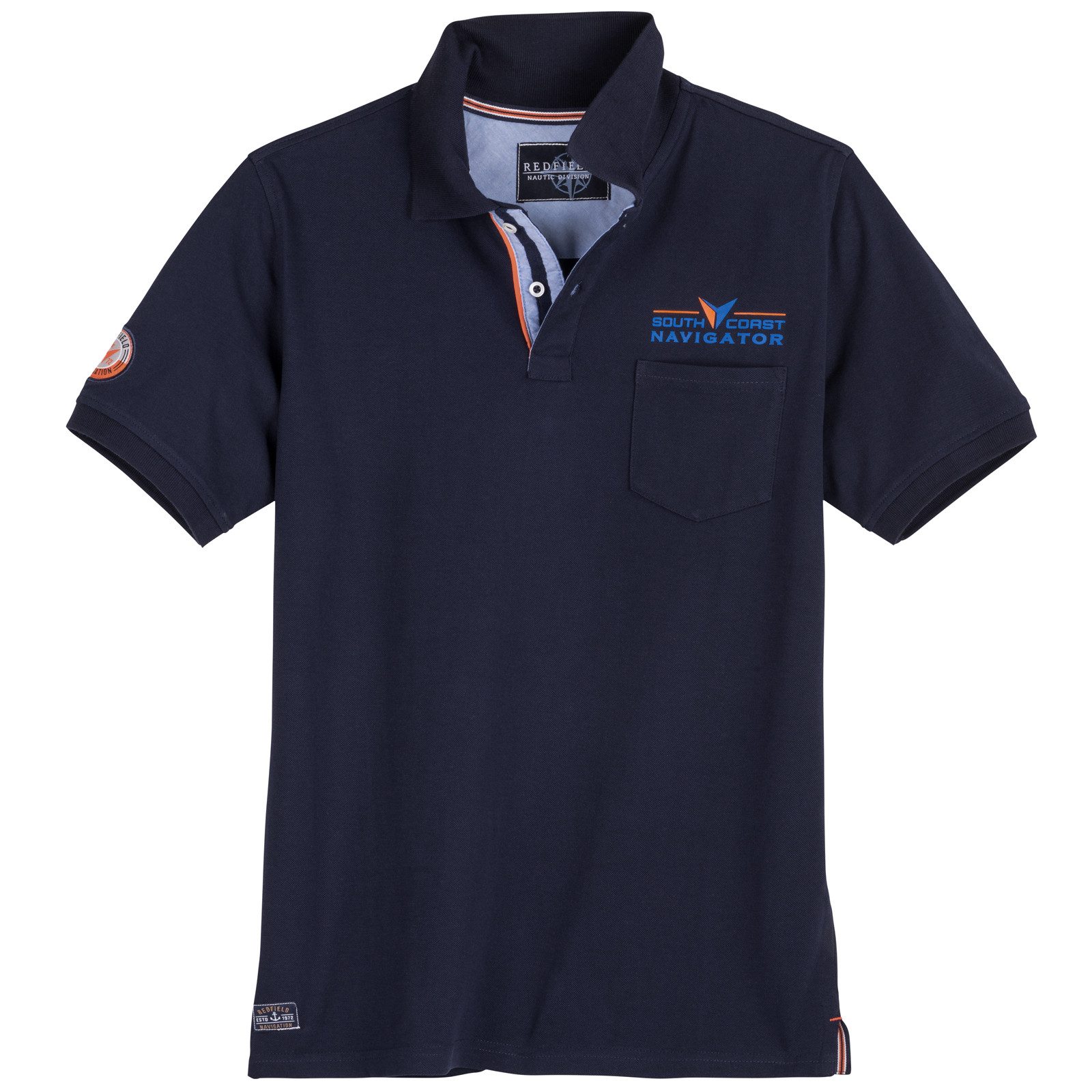 redfield Poloshirt Pique Poloshirt in großen