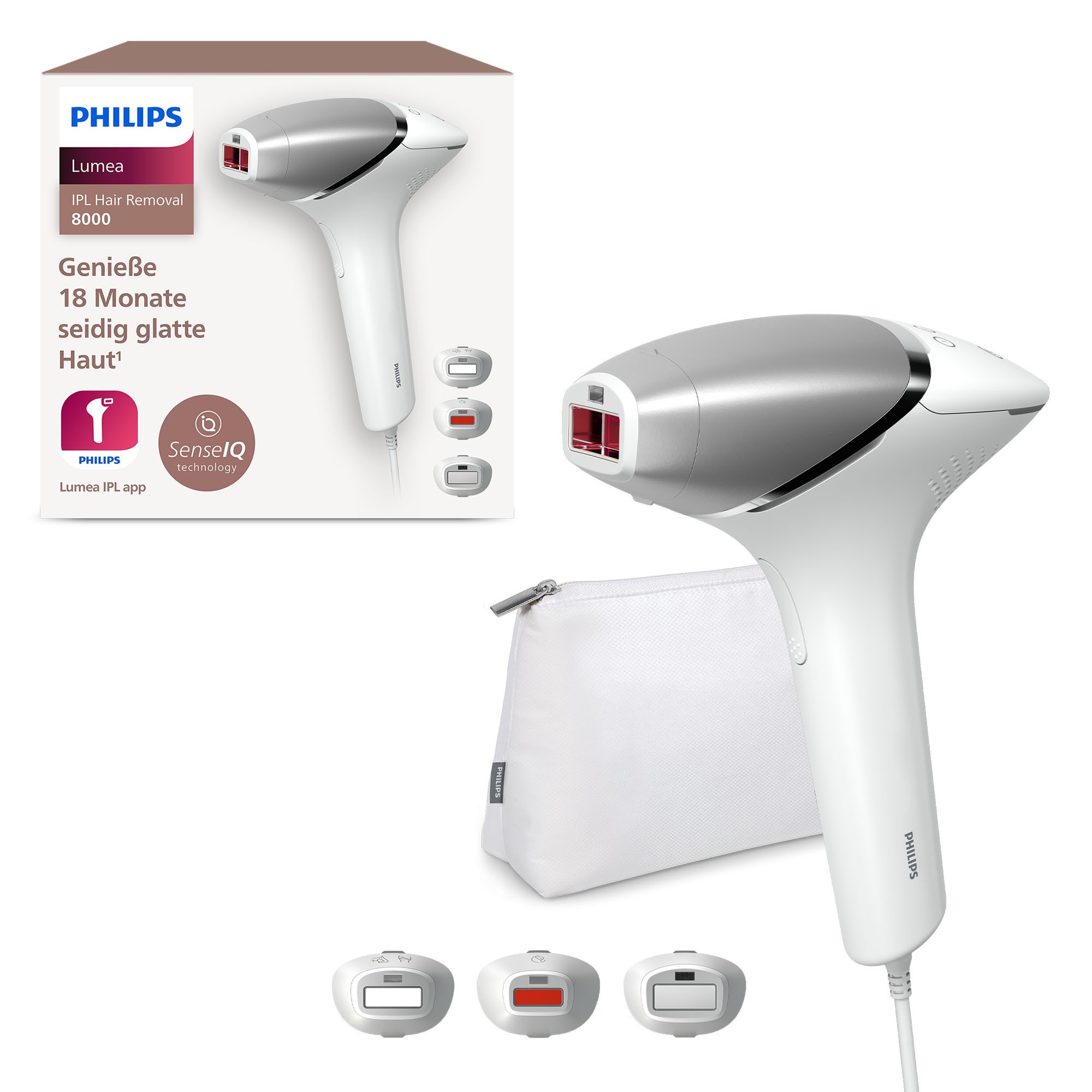 Philips IPL-Haarentferner Lumea S8000 BRI946/00, 450.000