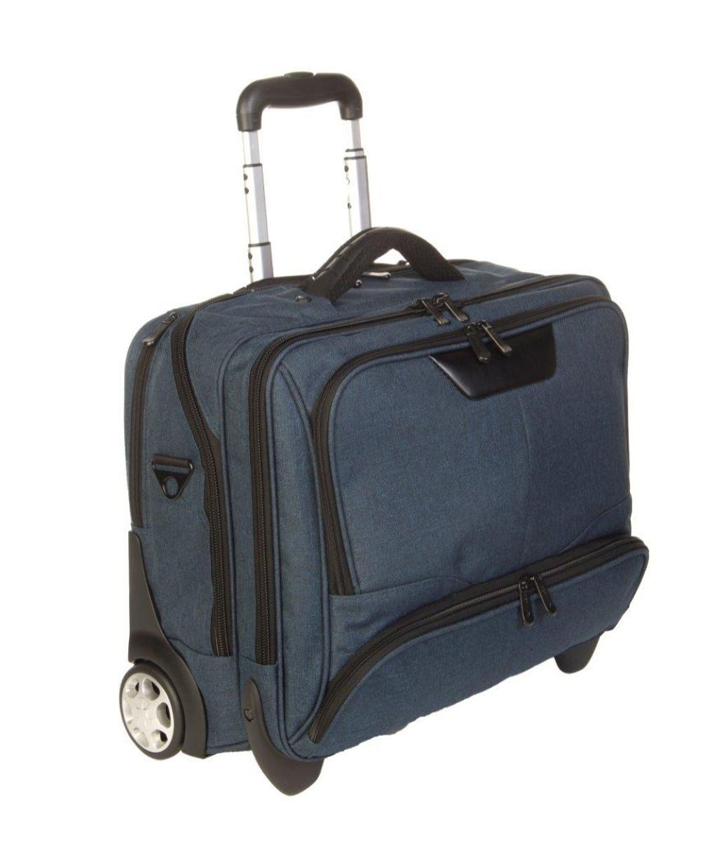 Dermata Business-Trolley Laptoptasche Pilotenkoffer mit Trolley
