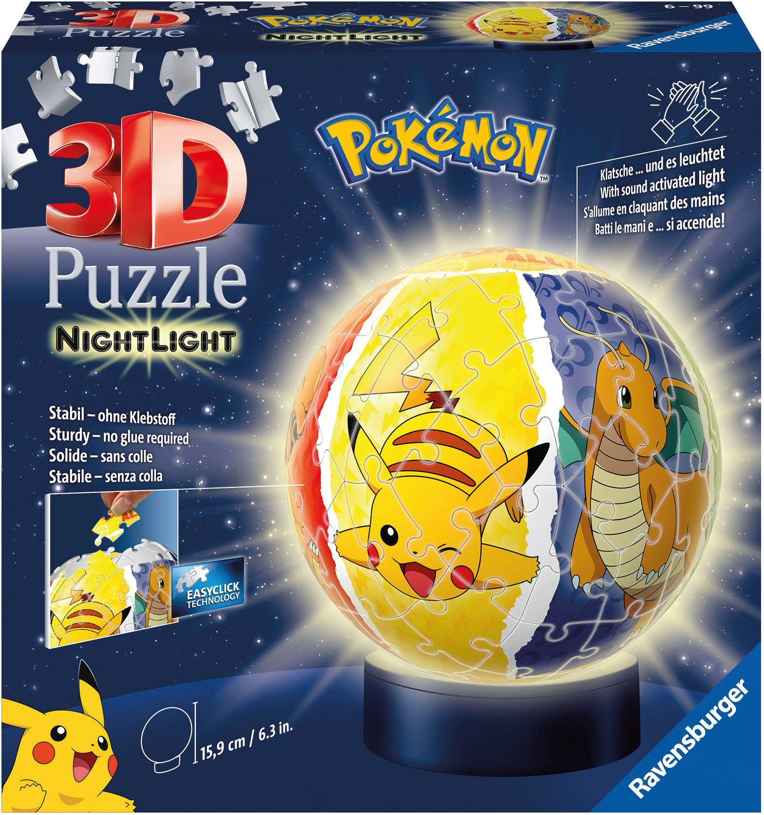 Ravensburger 3D-Puzzle Nachtlicht - Pokémon, 72