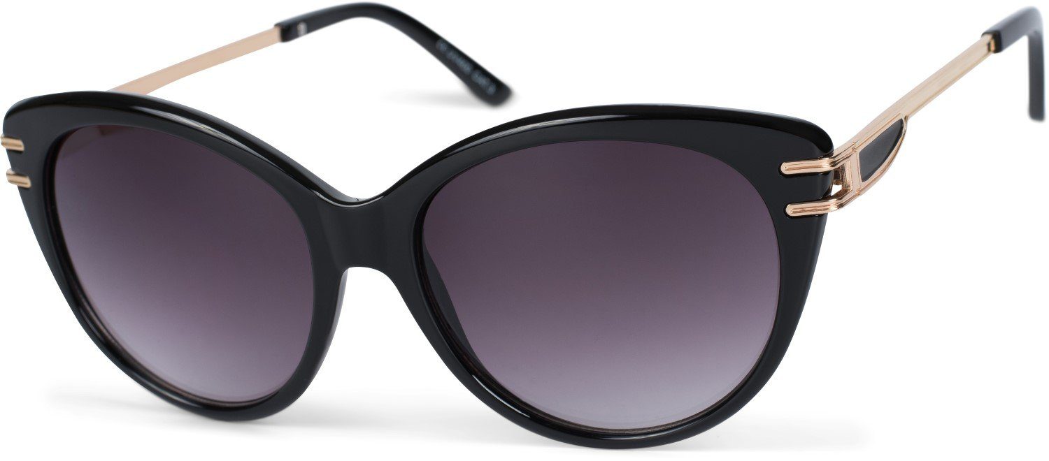 styleBREAKER Sonnenbrille Cat-Eye Schmetterling Sonnenbrille mit