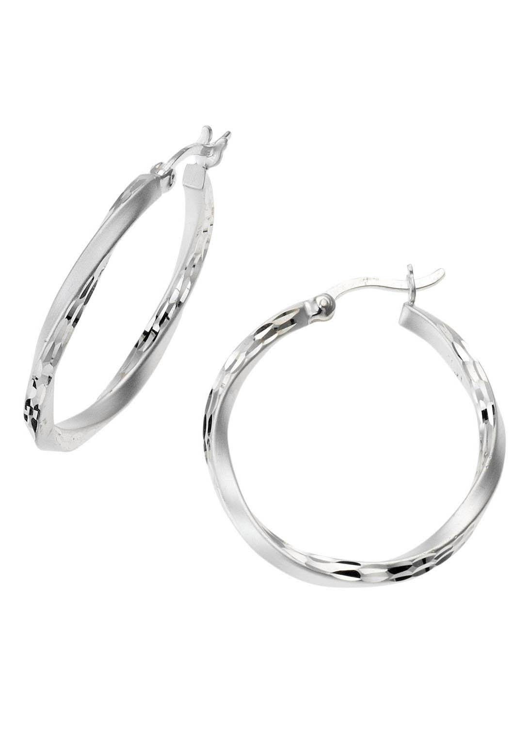 Firetti Paar Creolen Schmuck Geschenk Silber