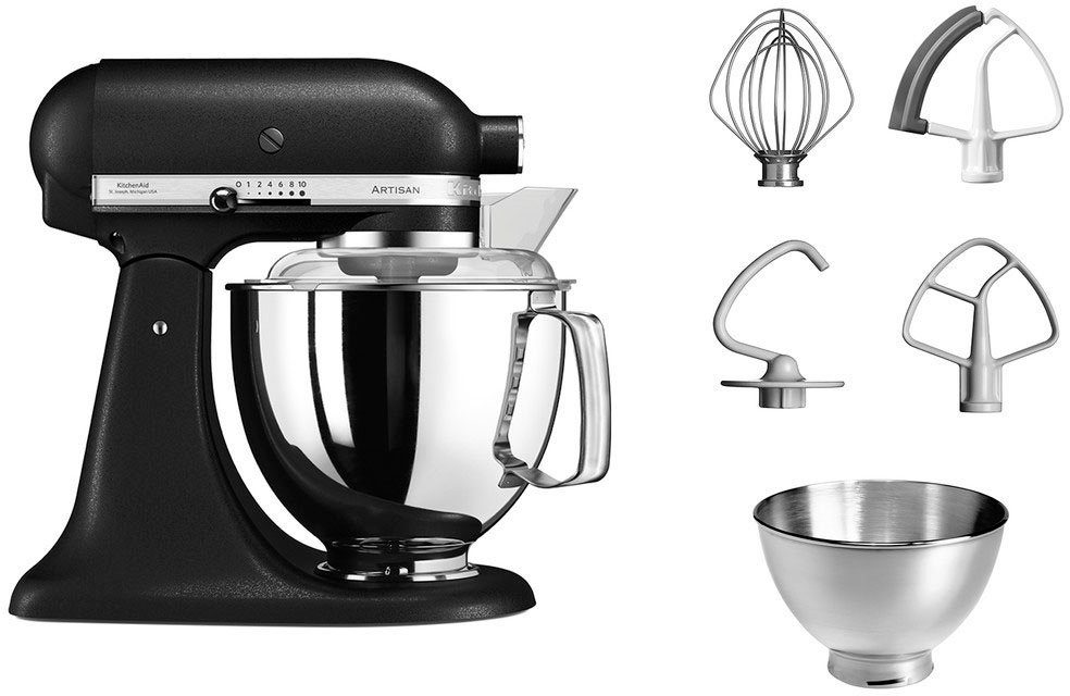 KitchenAid Küchenmaschine Küchenmaschine 5KSM175PSEBK GUSSEISEN SCHWARZ,