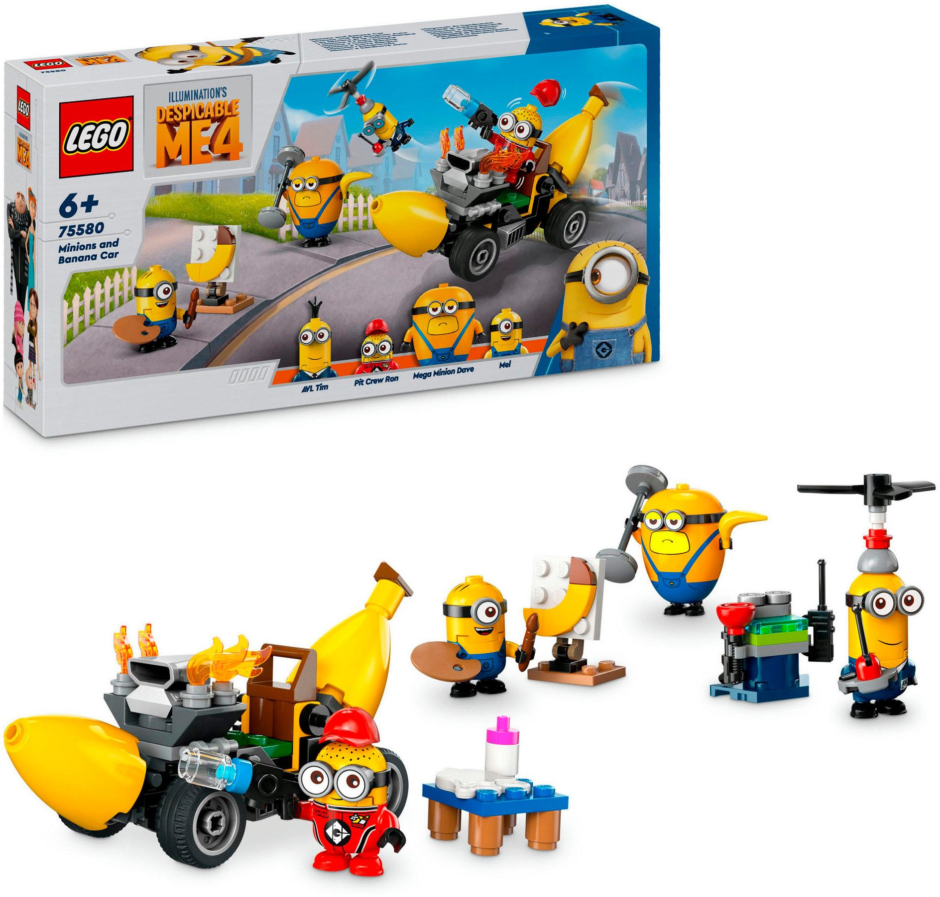 LEGO® Minions und das Bananen Auto