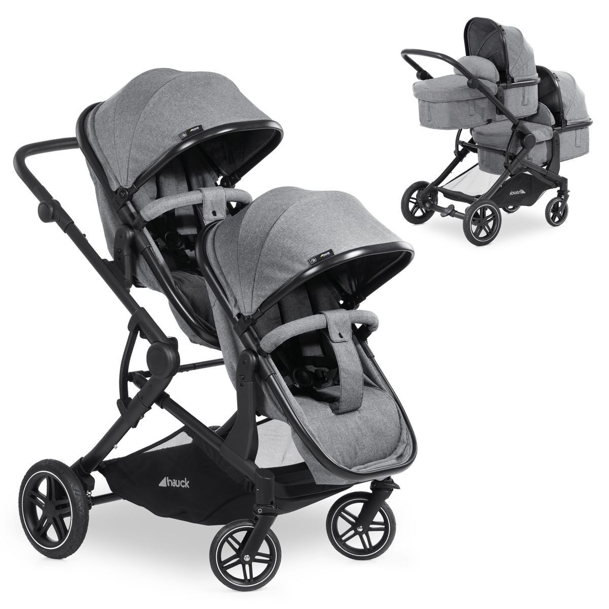 Hauck Zwillingsbuggy Atlantic Twin - Melange