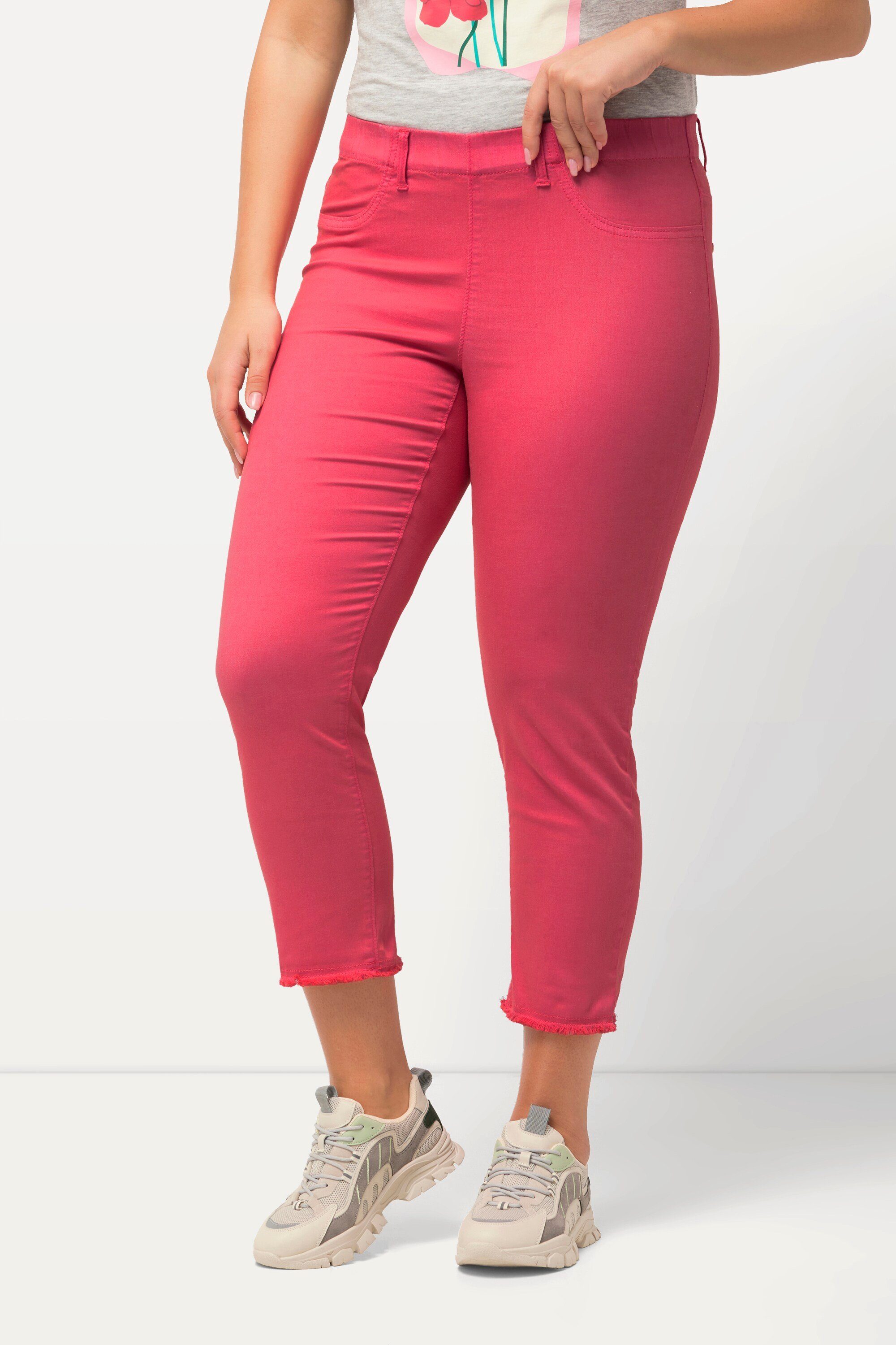 Ulla Popken 7/8-Hose 7/8-Hose Sienna Fransensaum