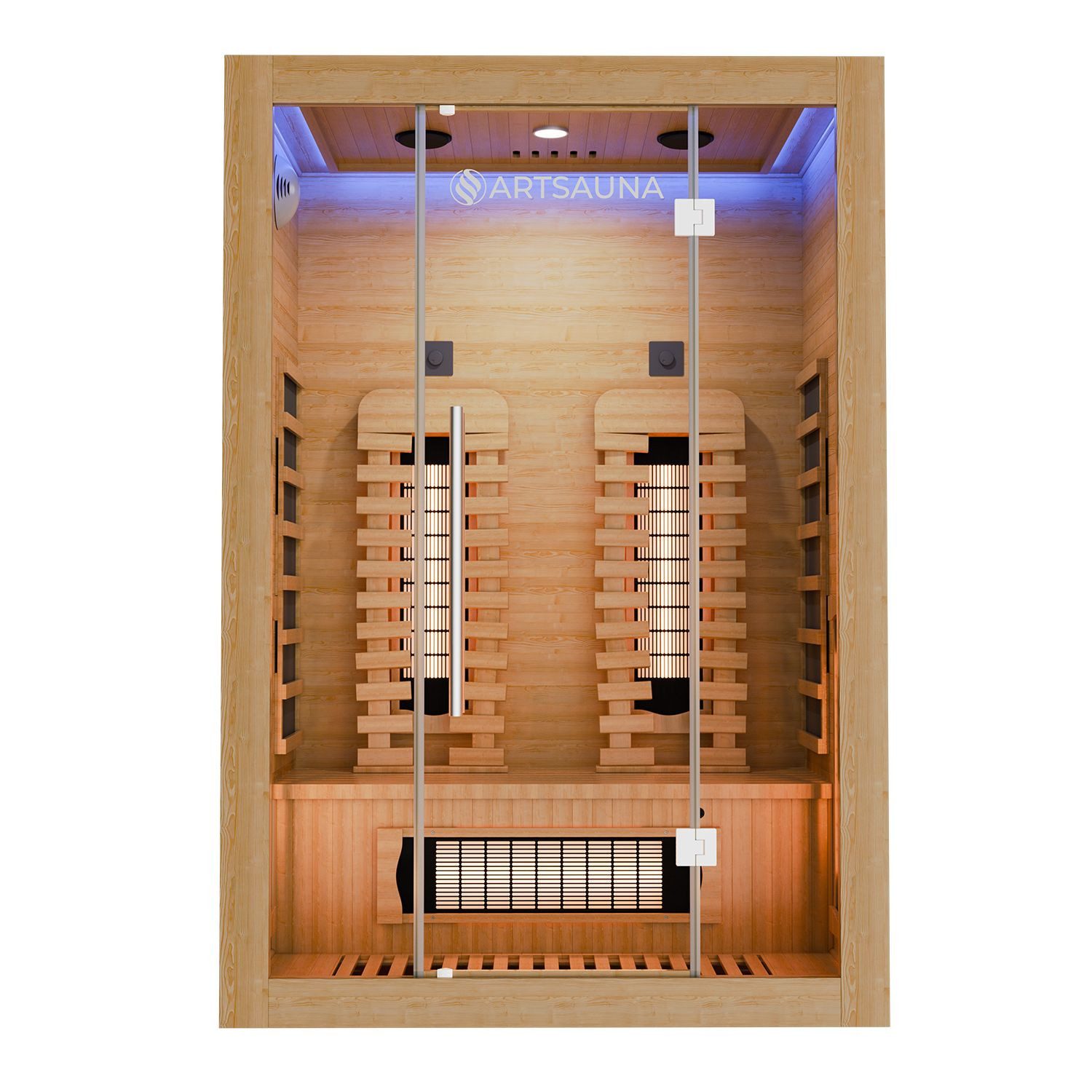 Artsauna Infrarotkabine Kiruna130 Premium Dual Technologie,
