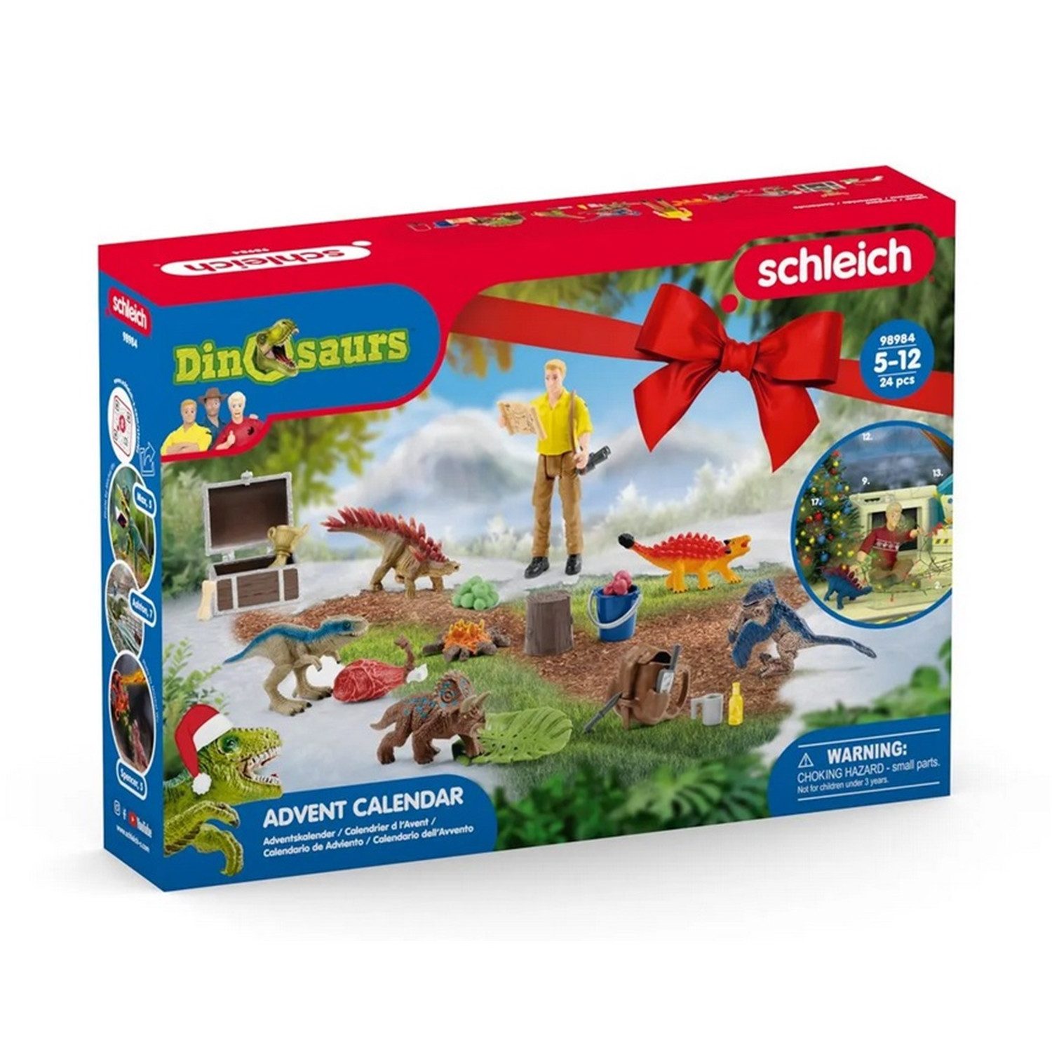 Schleich® Spielzeug-Adventskalender 98984 Adventskalender 2023 Dinosaurs