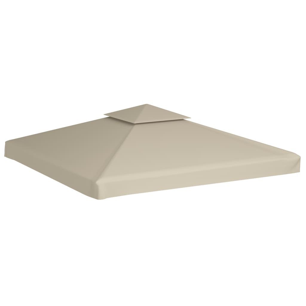 vidaXL Pavillon-Ersatzdach, Pavillon-Ersatzdach 310 g/m² Beige