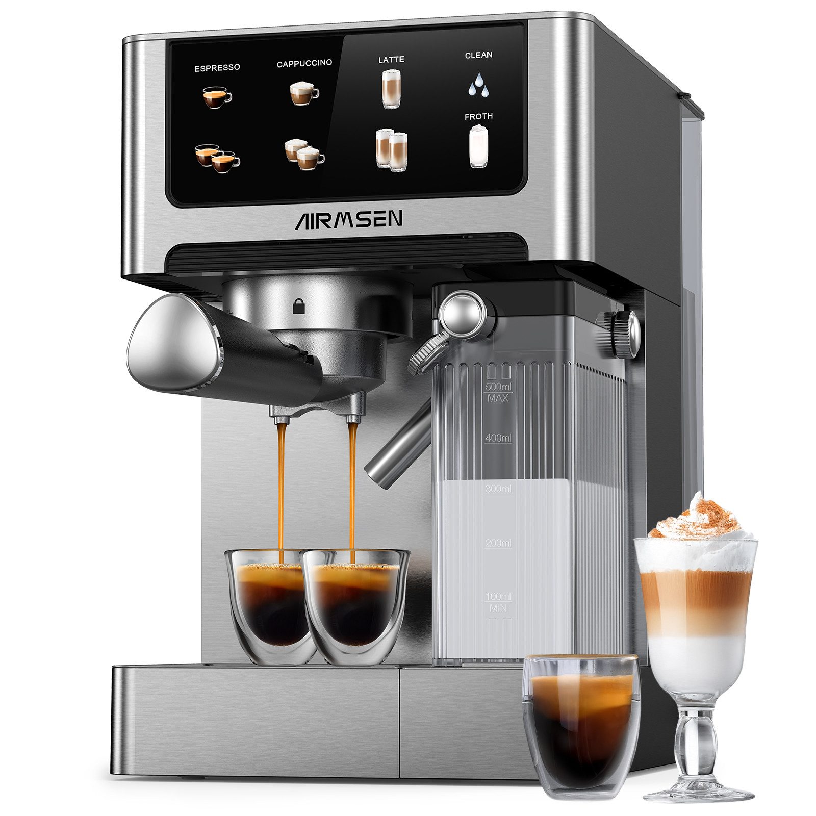 Airmsen Espressomaschine 20 Bar mit automatischem