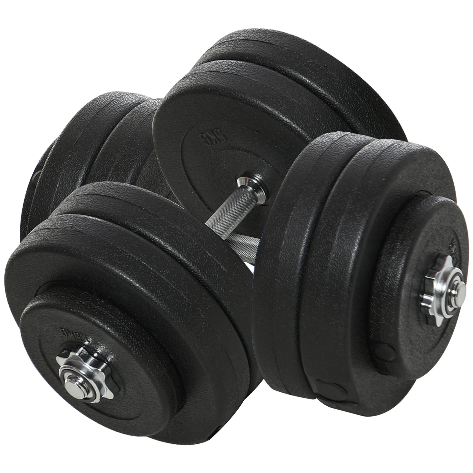 HOMCOM Hantel-Set 50 kg 2er Hanteln,