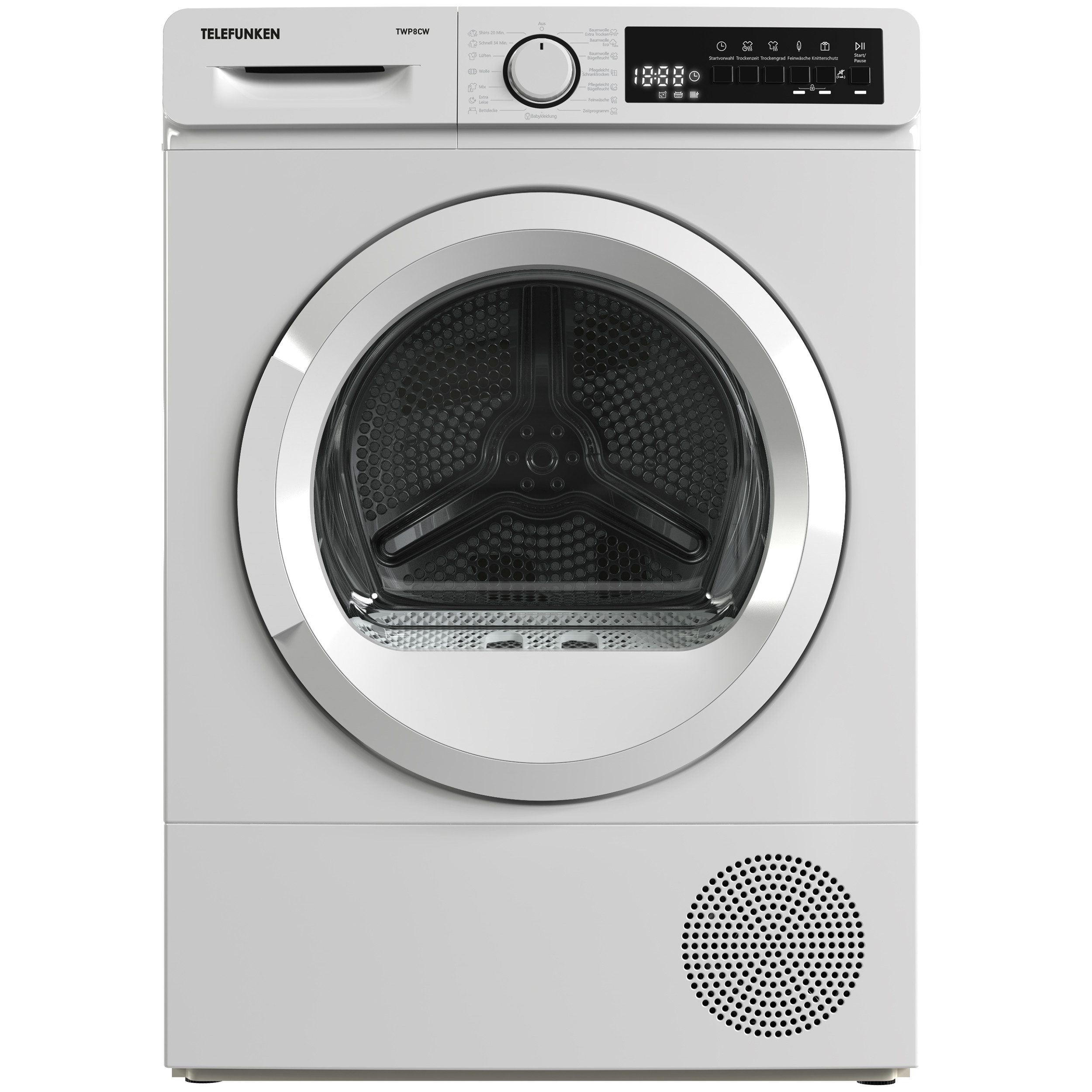 Telefunken Wärmepumpentrockner TWP8CW, 8kg Trockner mit