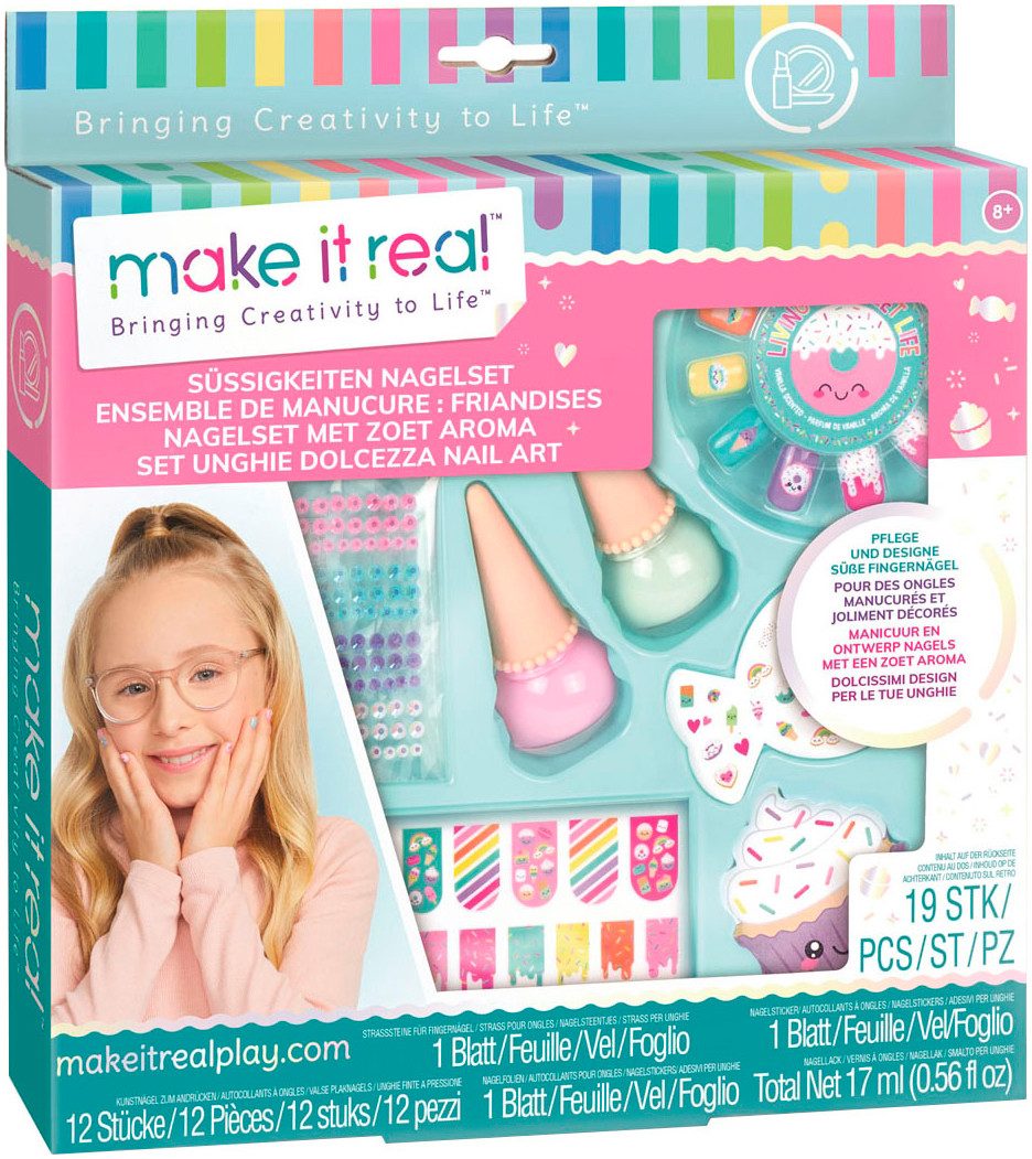 Make it real Kreativset Süßigkeiten Nagelset
