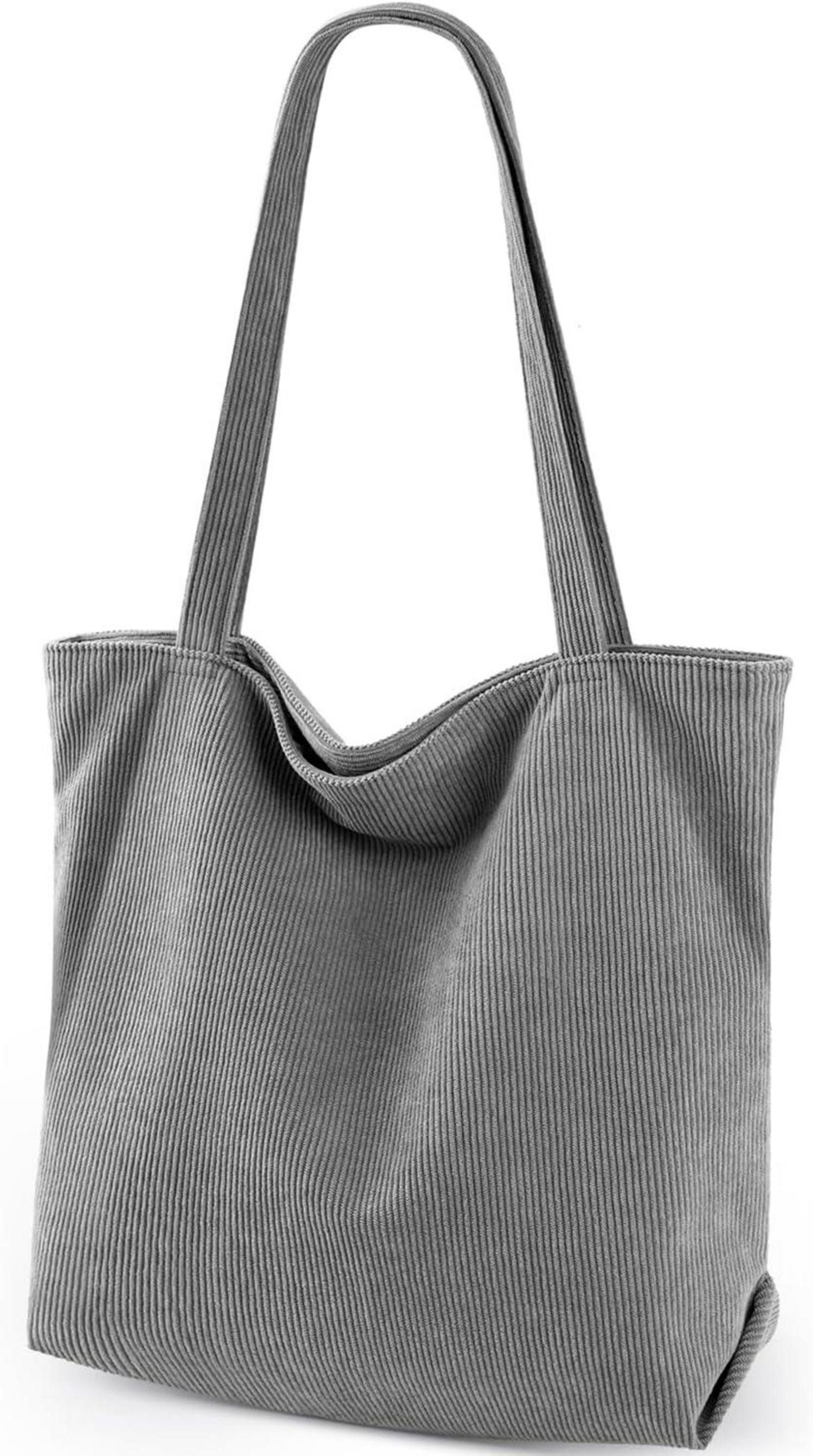 LuxusKollektion Shopper Cord Uni Tasche Shopper