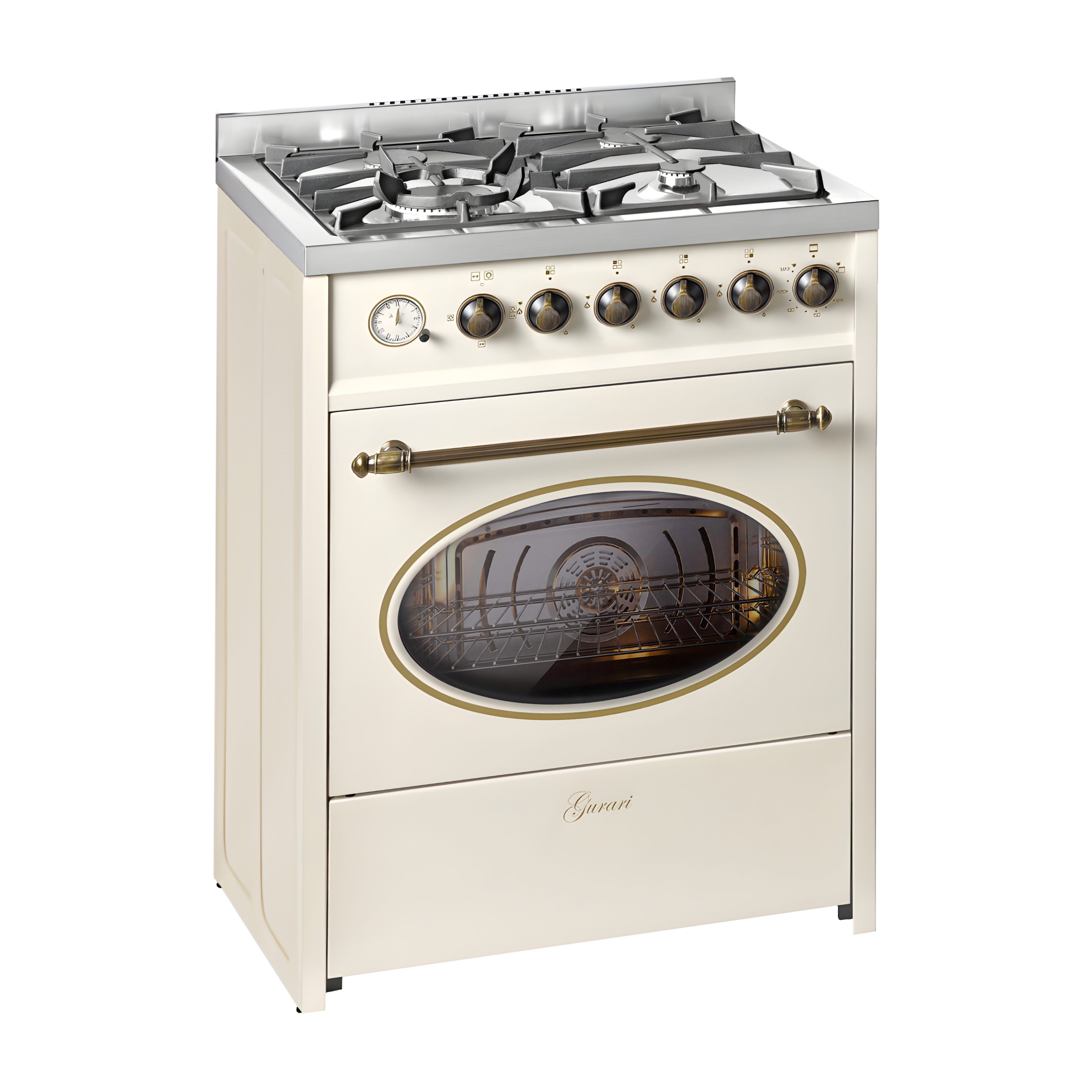 GURARI Gas-Standherd Retro Gas Elektro Standherd