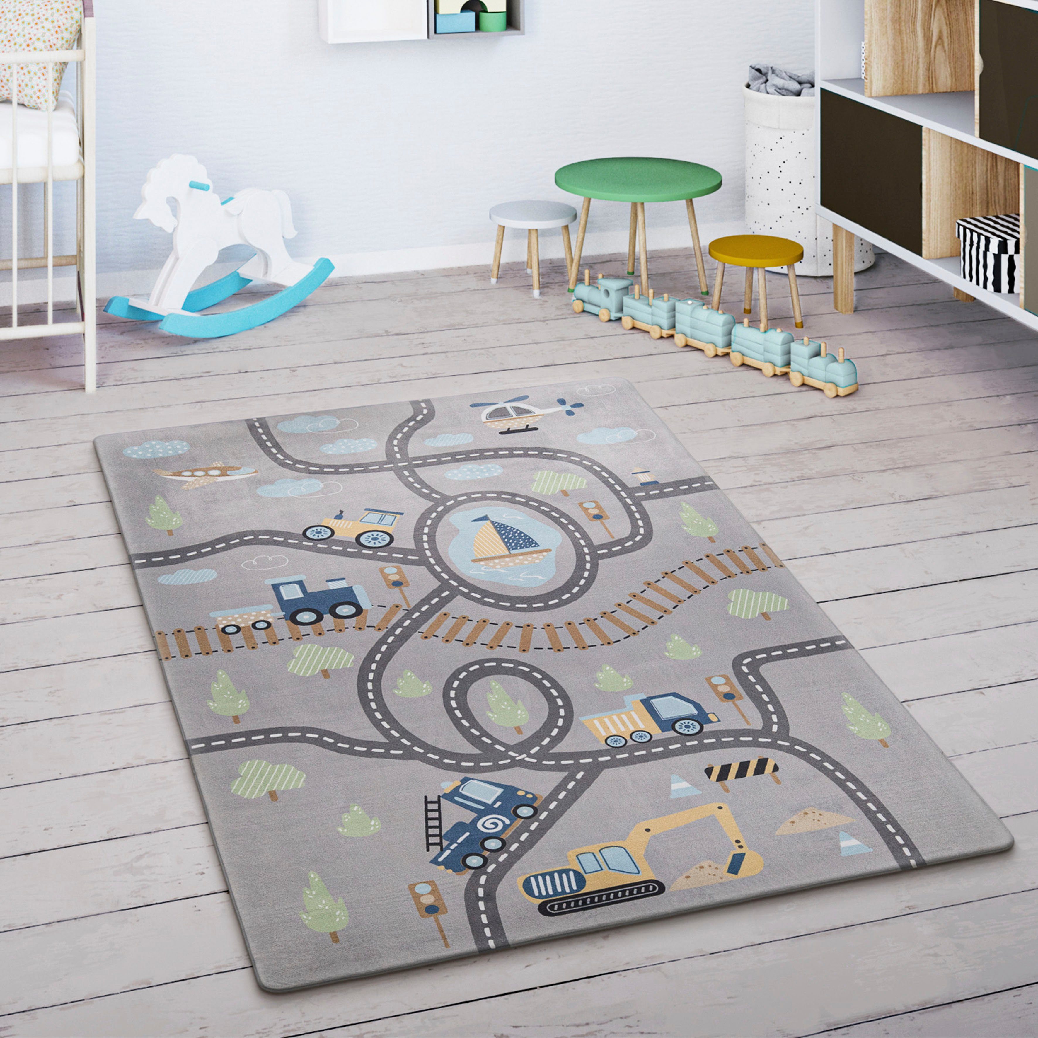 Paco Home Kinderteppich Chicos 562, rechteckig,