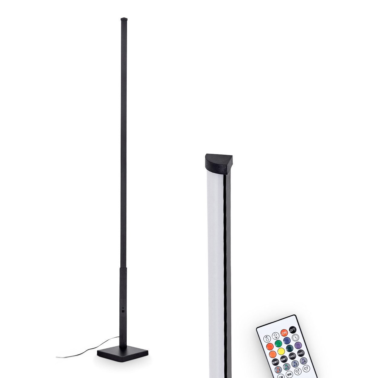 hofstein Stehlampe Stehlampe aus Metall/Kunststoff in