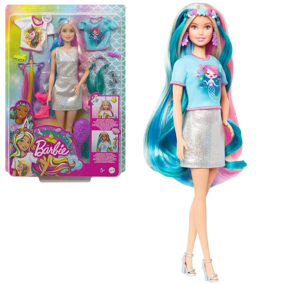 Barbie Anziehpuppe Unicorn & Mermaid Barbie